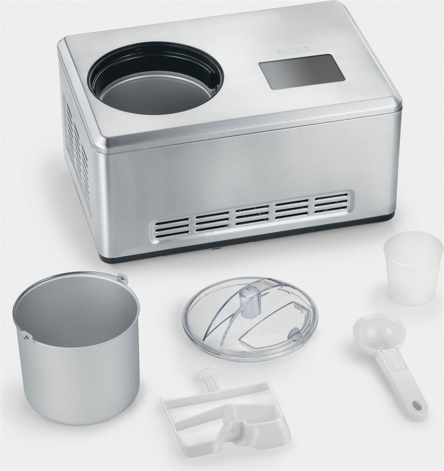 Severin Eismaschine "EZ 7405" 2 l 180 W 2l Kapazität, Aktivkühlung durch Ko günstig online kaufen