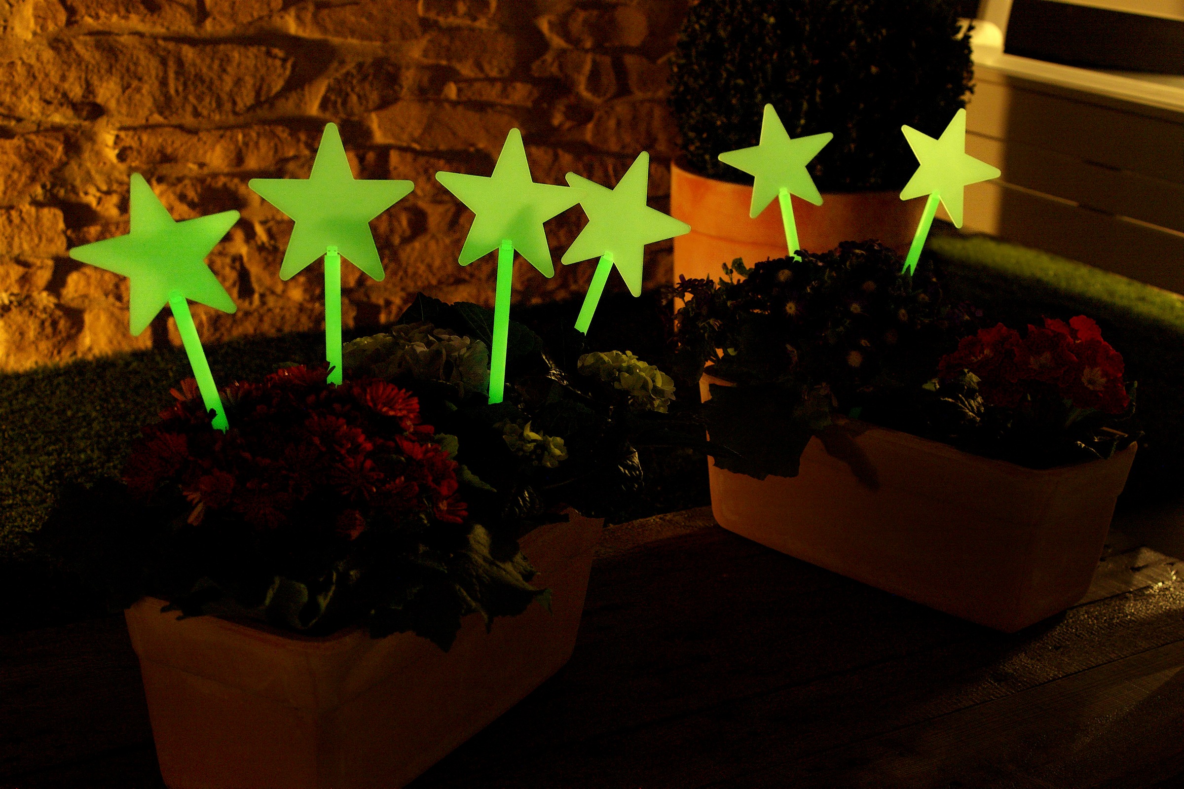 Ruco Dekostern »Glow in the Dark«, (10 St.), aus fluoreszierendem Kunststoff