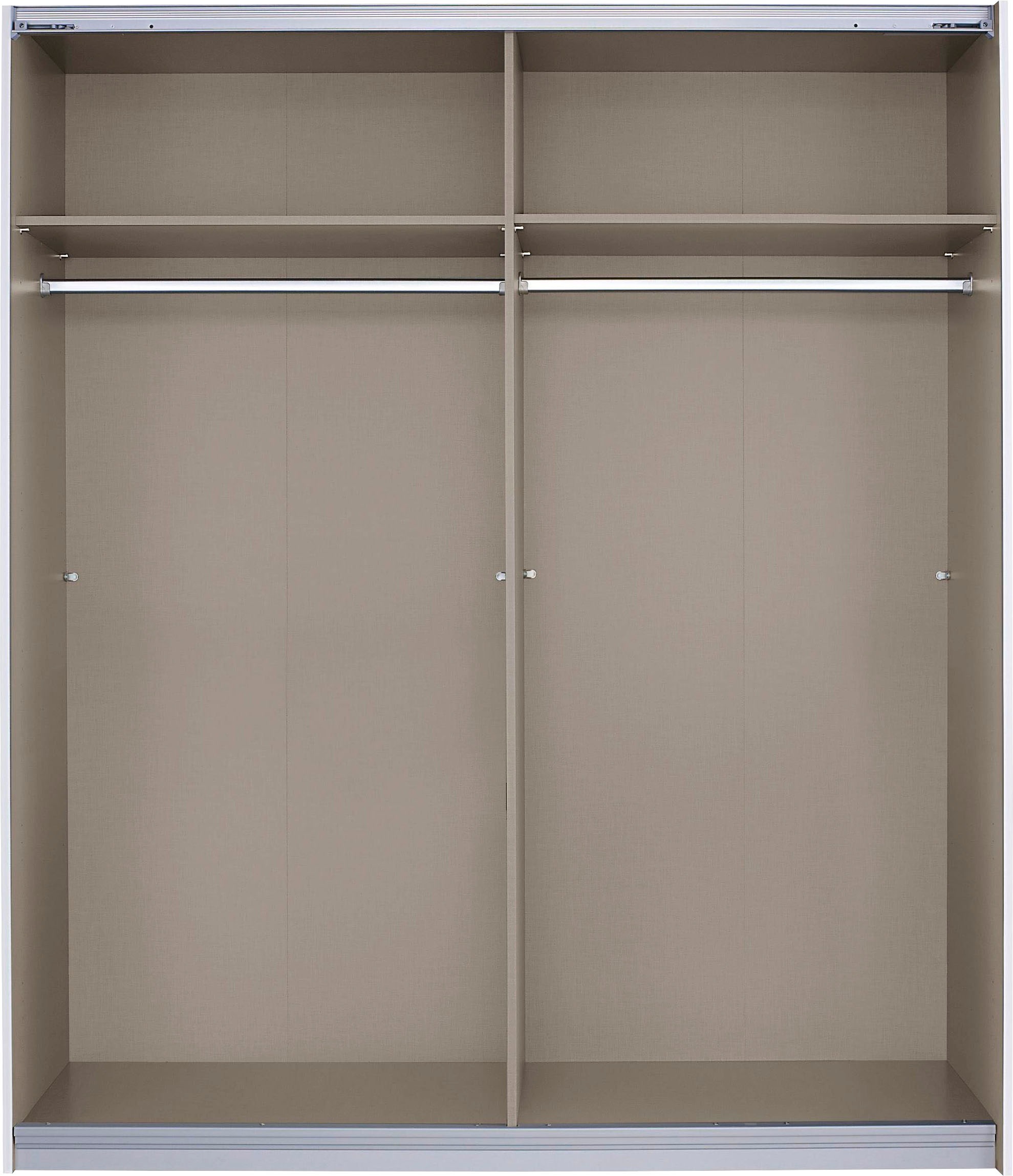 rauch Schwebetürenschrank »Quadra Bestseller Schlafzimmerschrank in vielen Breiten«, Kleiderschrank Garderobenschrank Schrank mit Glaselementen