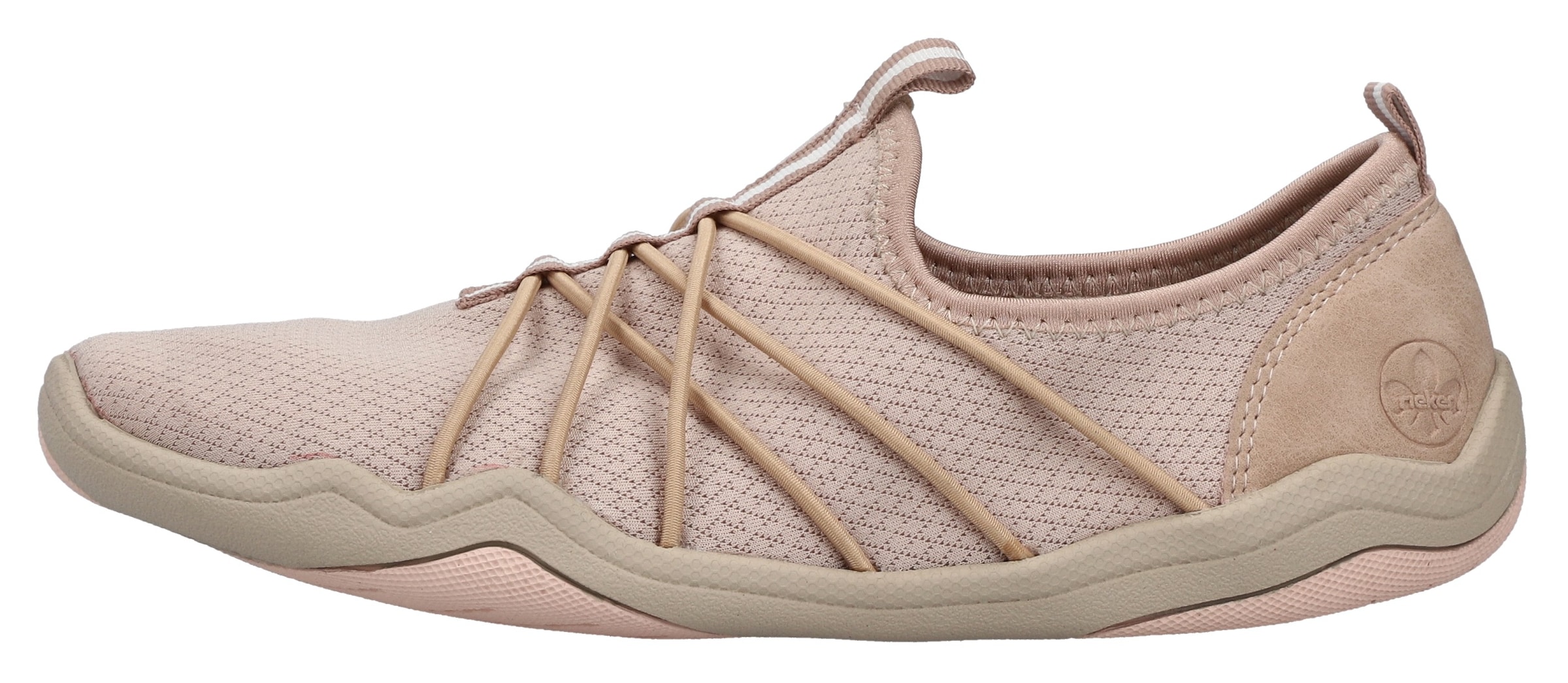 Rieker Slip-On Sneaker, Barfußschuh, Schlupfschuh, Slipper in veganer Verarbeitung
