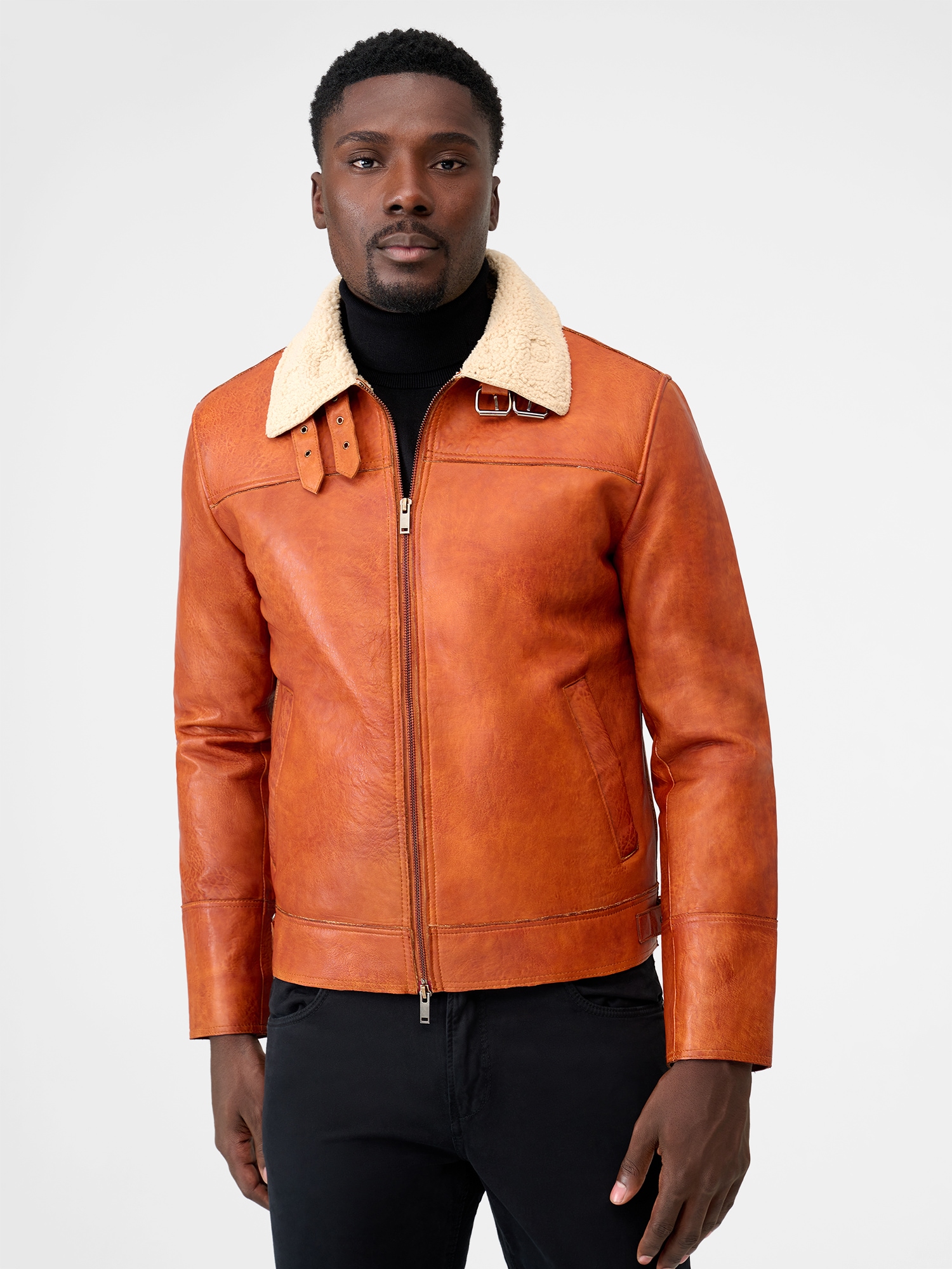 RICANO Bikerjacke »Lederjacke Alvaro« Handgefertigt aus echtem Leder