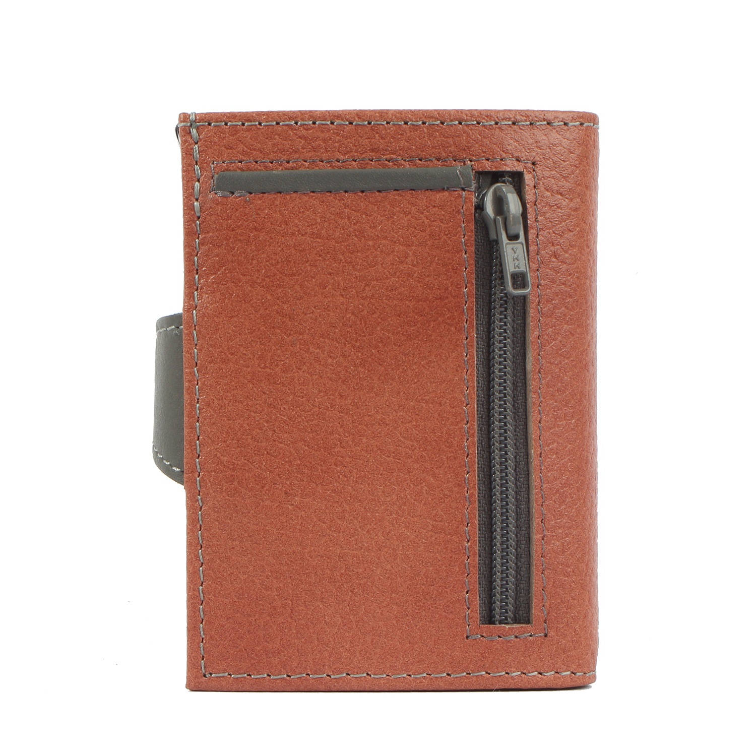 Thumbnail - Margelisch Mini Geldbörse "noonyu double leather", RFID Kreditkartenbörse aus Upcycling Leder