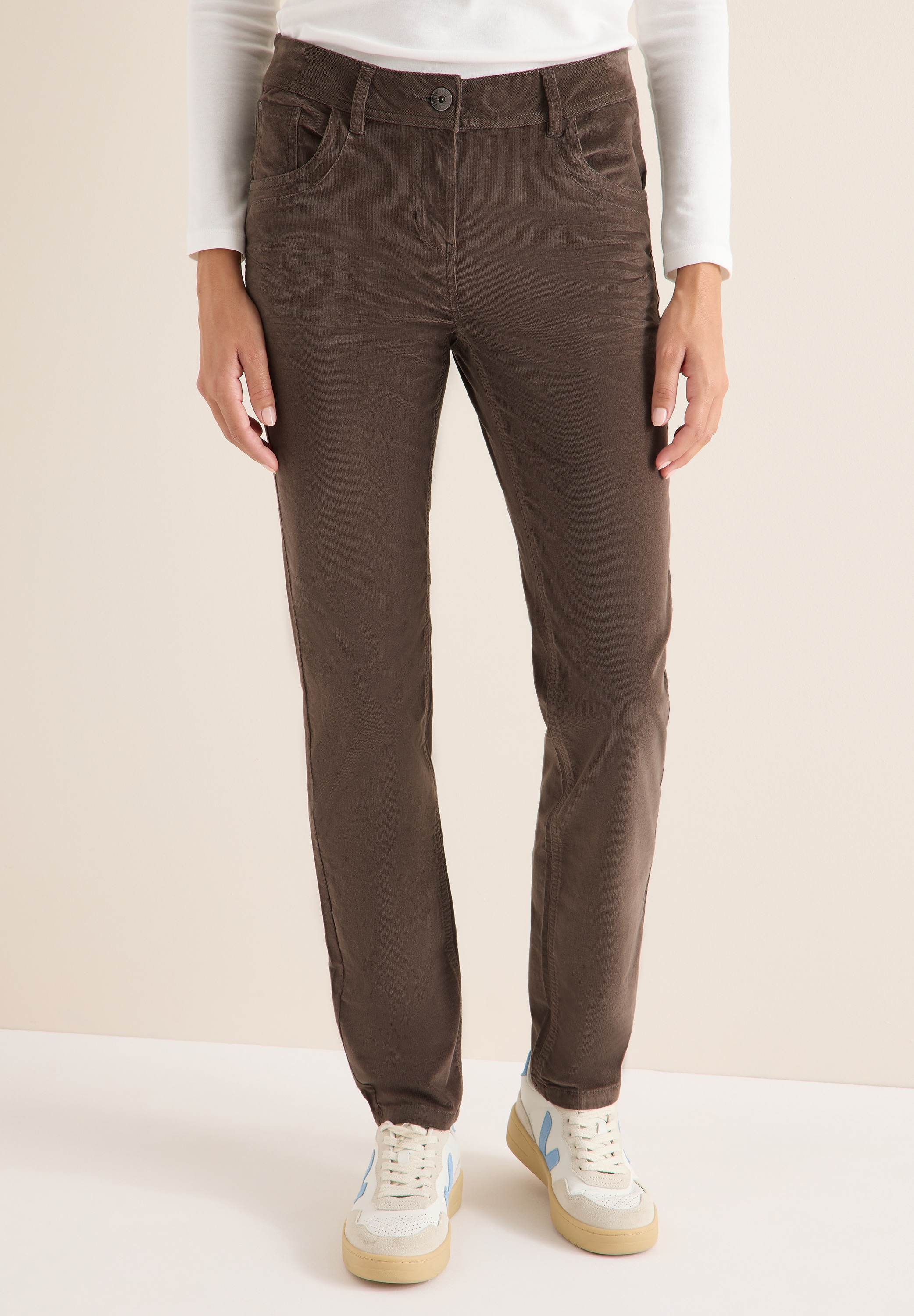 Cecil Cordhose, Middle Waist günstig online kaufen