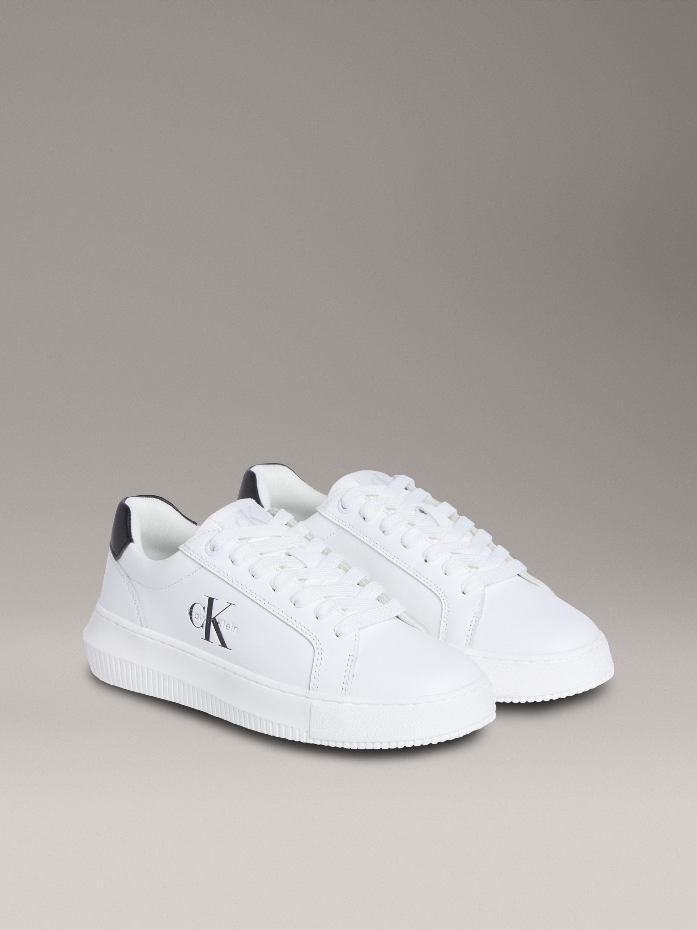 Calvin Klein Jeans Plateausneaker "CHUNKY CUPSOLE MONO LTH WN", Schnürschuh günstig online kaufen