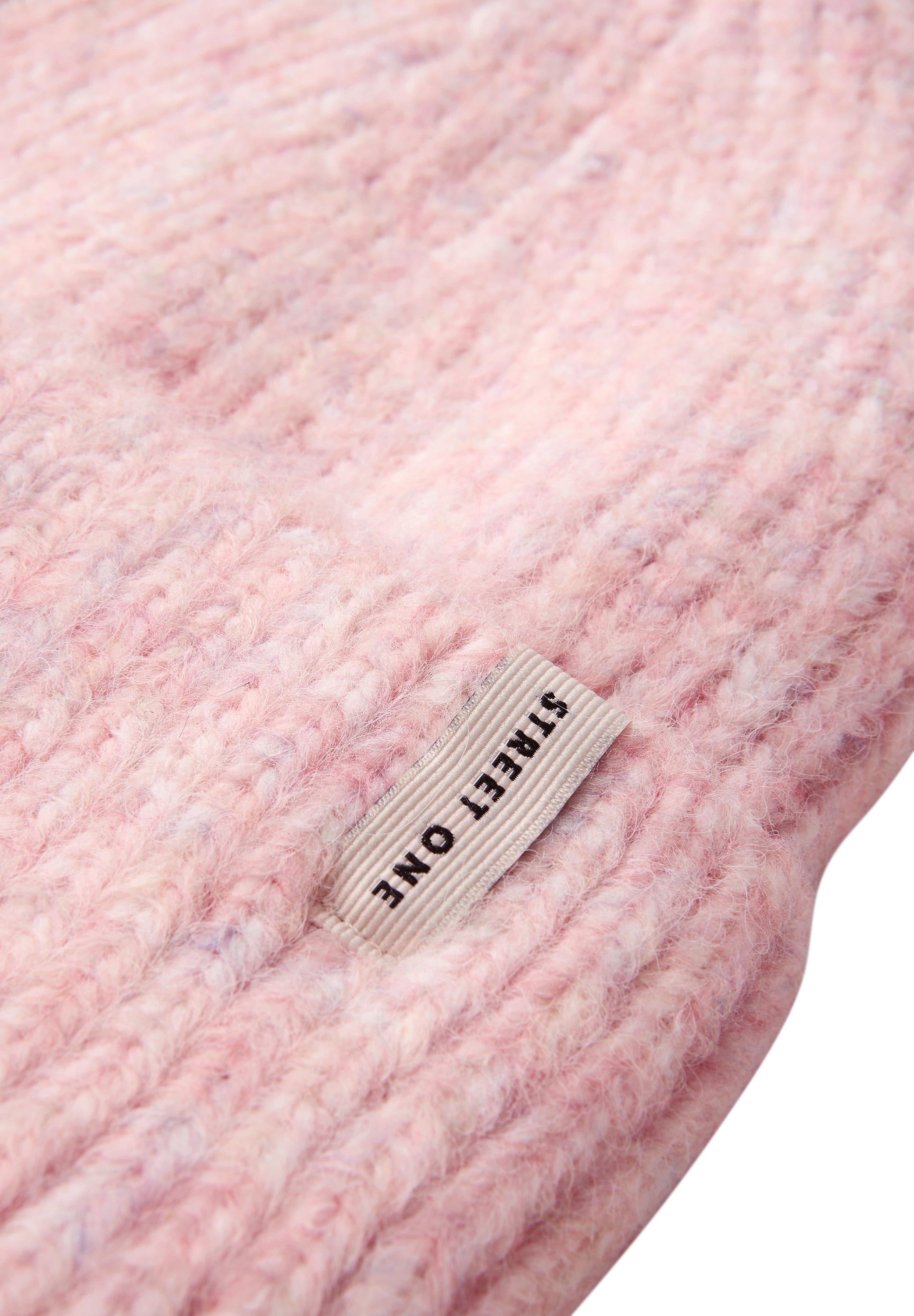 STREET ONE Strickmütze in softem Material-Mix