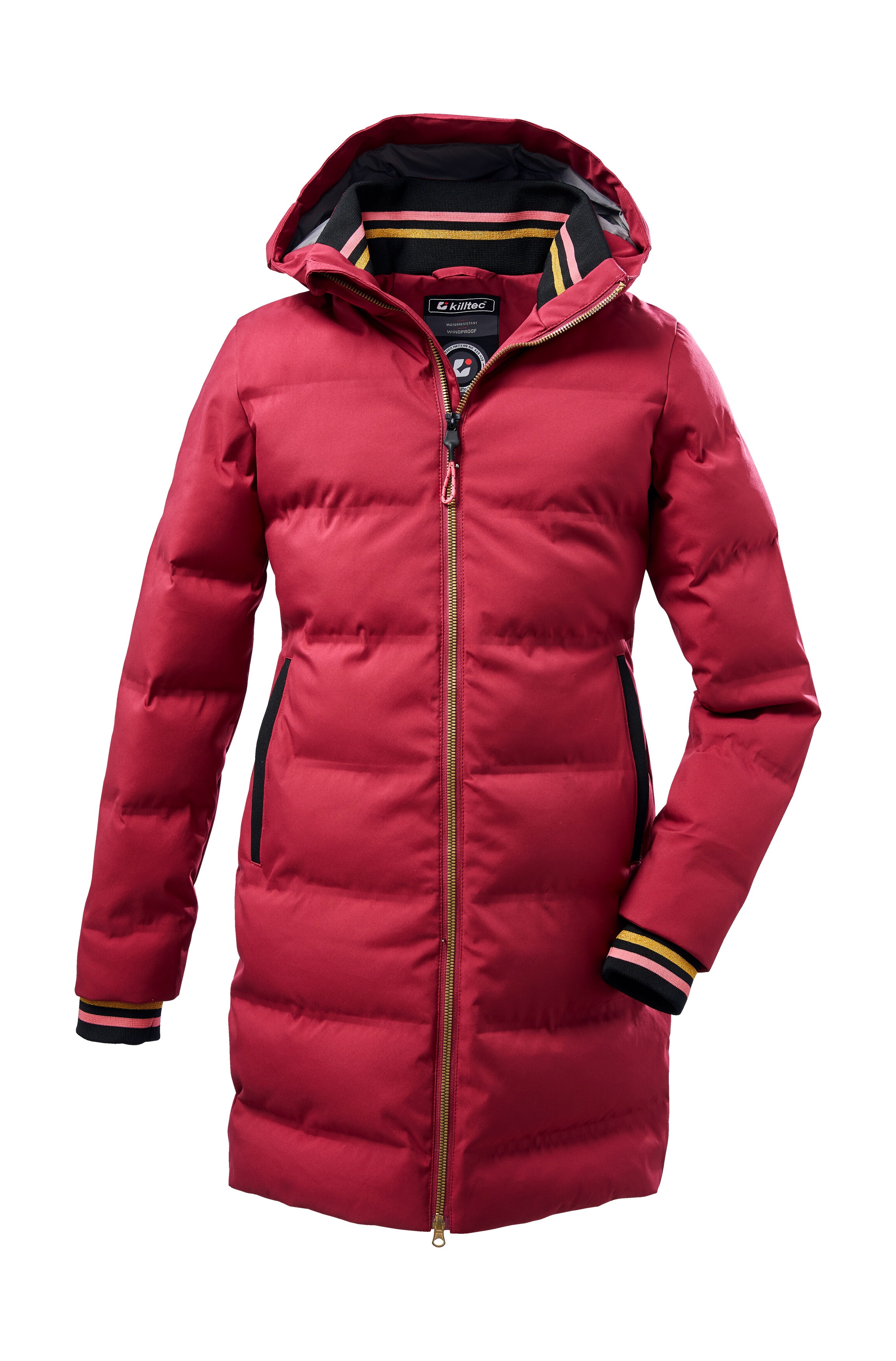 Thumbnail - Killtec Steppmantel "KOW 33 GRLS QLTD CT" Lang geschnittene Mädchen-Steppjacke, wasserabweisend, atmungsaktiv