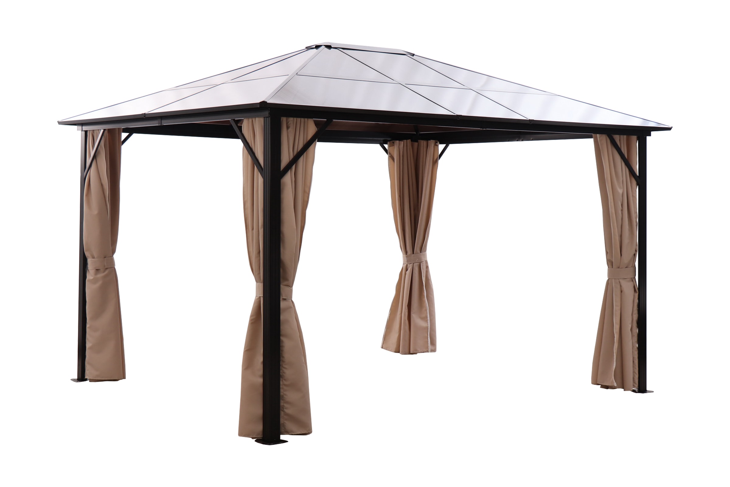 KONIFERA Pavillon »Aruba« BxT: 3x4m, robustes Aluminiumgestell mit PC-Dach