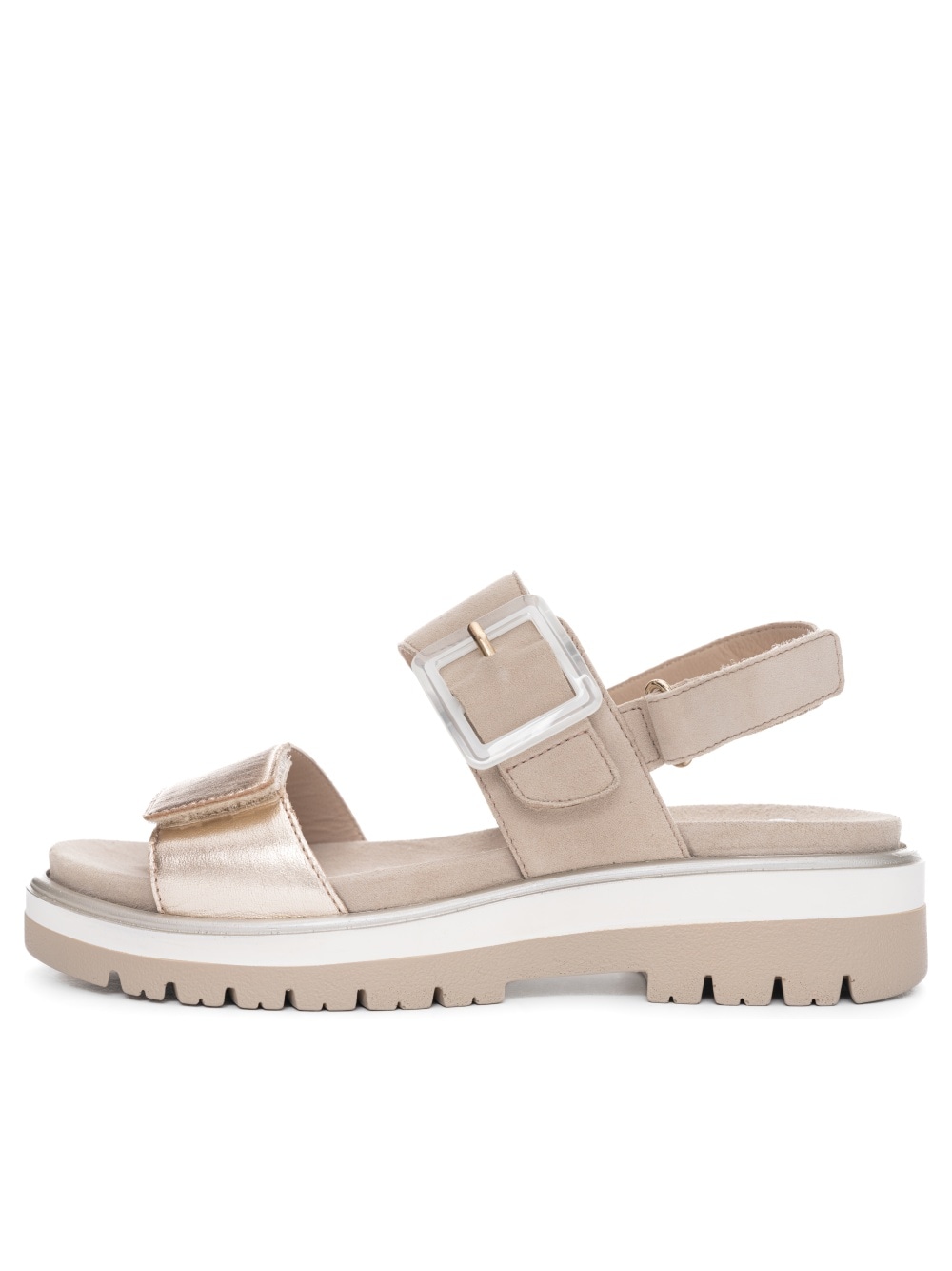 Ara Plateausandaletten »MALAGA«, Plateausandale, Klettschuh in Bequemweite G (= weit)