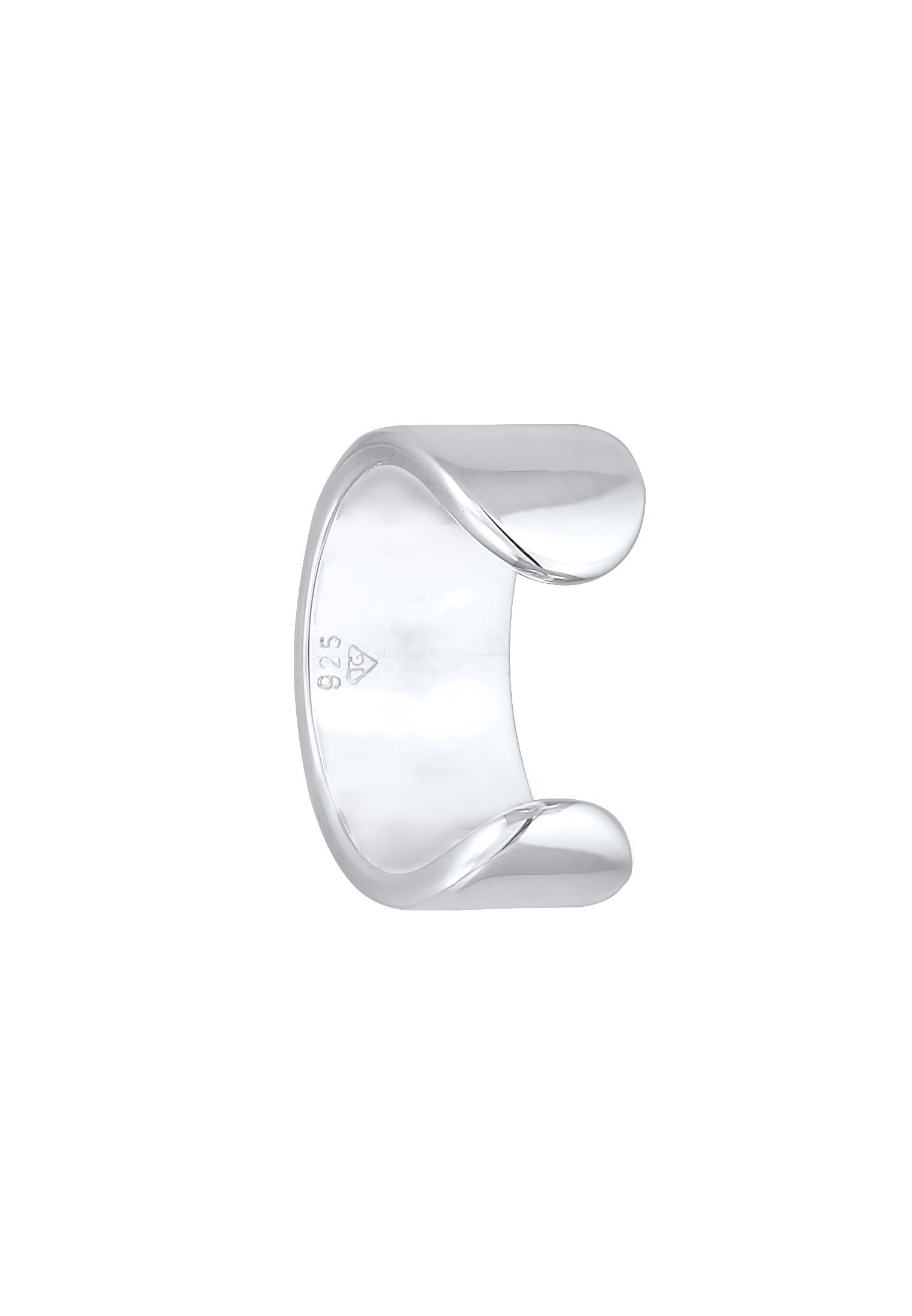 Kuzzoi Ohrklemme »Herren Single Earcuff Basic Glanz 925 Silber«