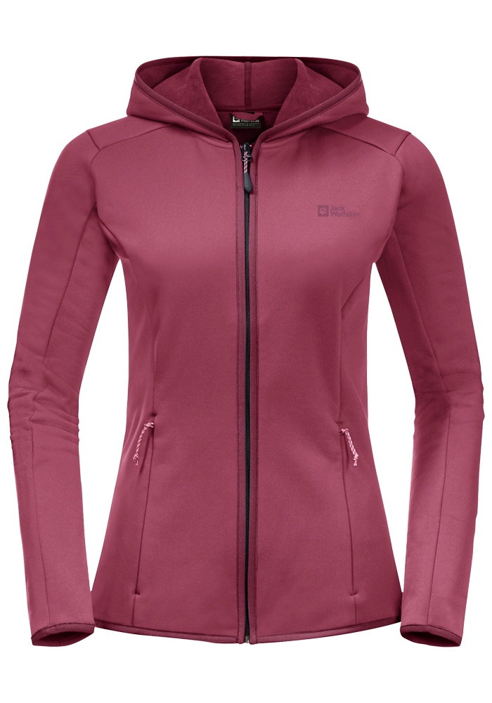 Jack Wolfskin Fleecejacke »BAISELBERG HOODED FZ W«, mit Kapuze