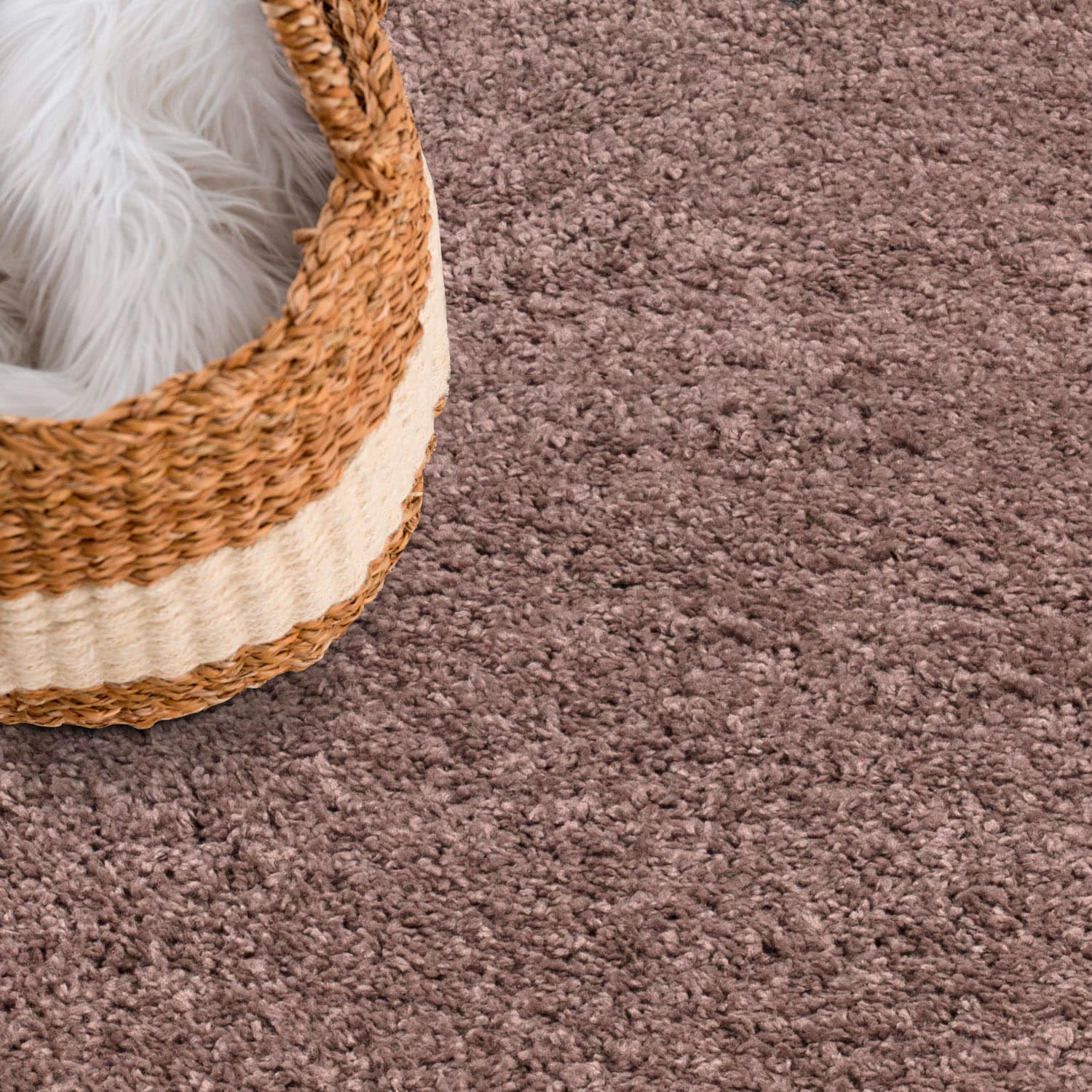 Carpet City Hochflor-Teppich »City Shaggy«, rund, 30 mm Höhe, Teppich Langflor, Uni, Shaggy, flauschig-weich