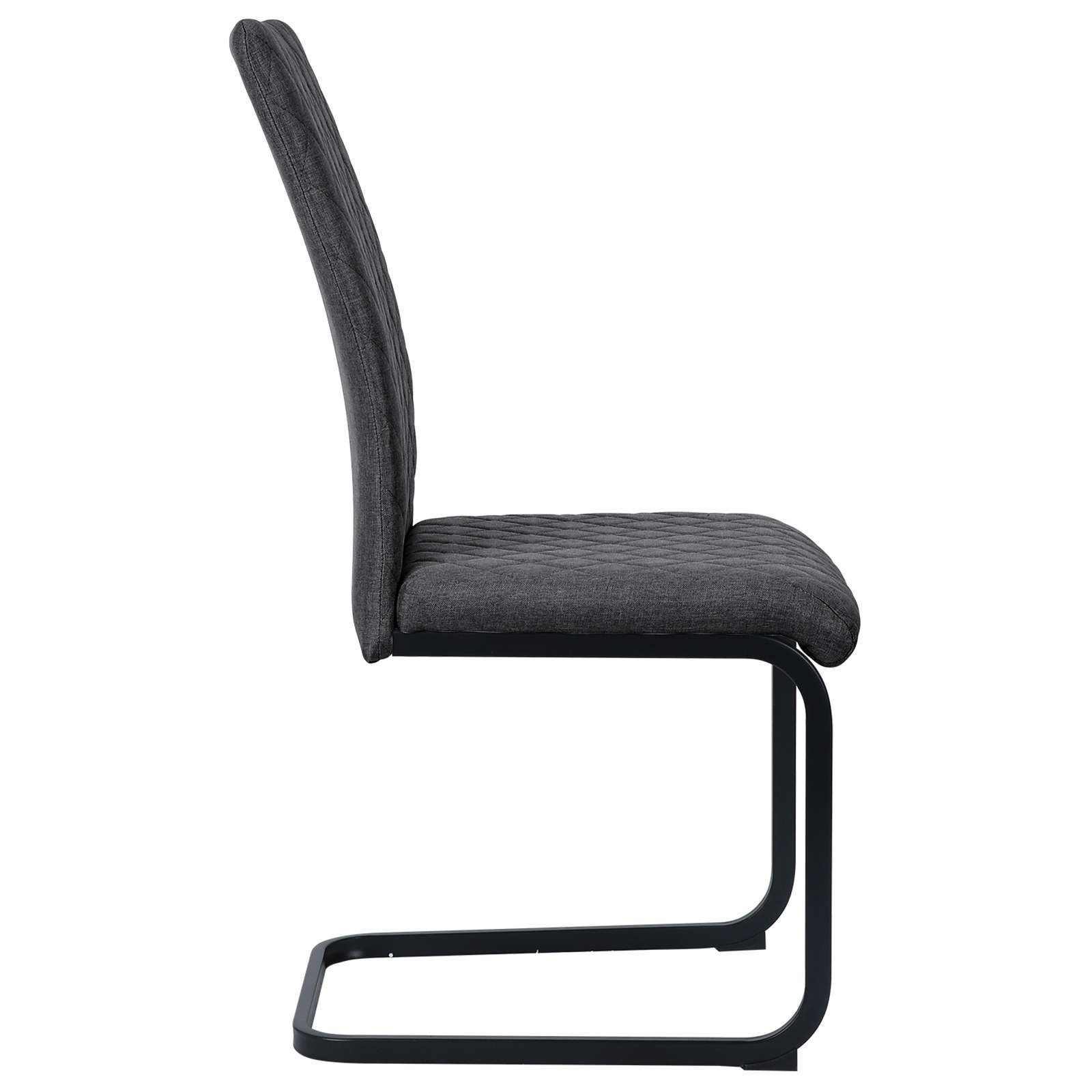 OTTO home Esszimmerstuhl »Valbourg« () 2 Stk.Freischwinger, gepolsterte Rückenlehne und Sitzfläche, Sitzhöhe 48 cm