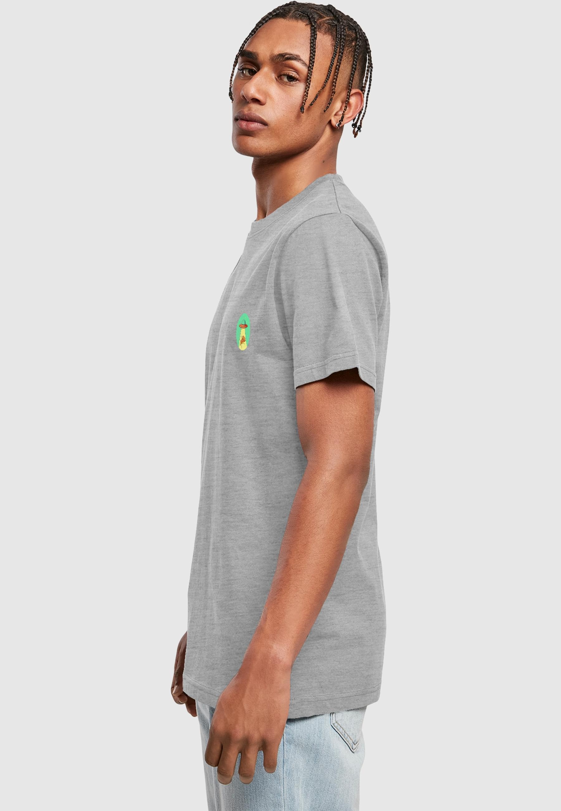 MisterTee T-Shirt »MisterTee Herren Ufo Pizza Tee«, (1 tlg.)