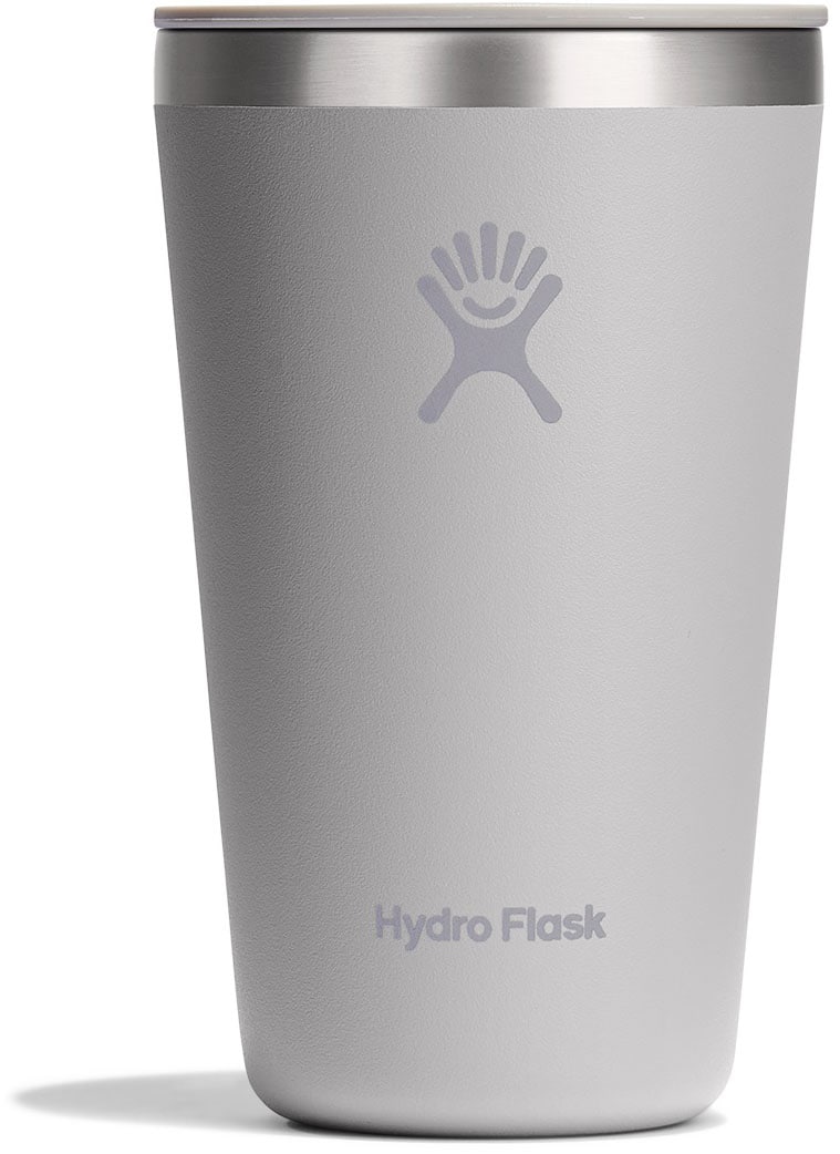 Hydro Flask Thermobecher "16 OZ All Around Tumbler Press-In Lid, 473 ml" Kompatibel mit Trinkhalmdeckel und verschließbaren Eindrückdeckel