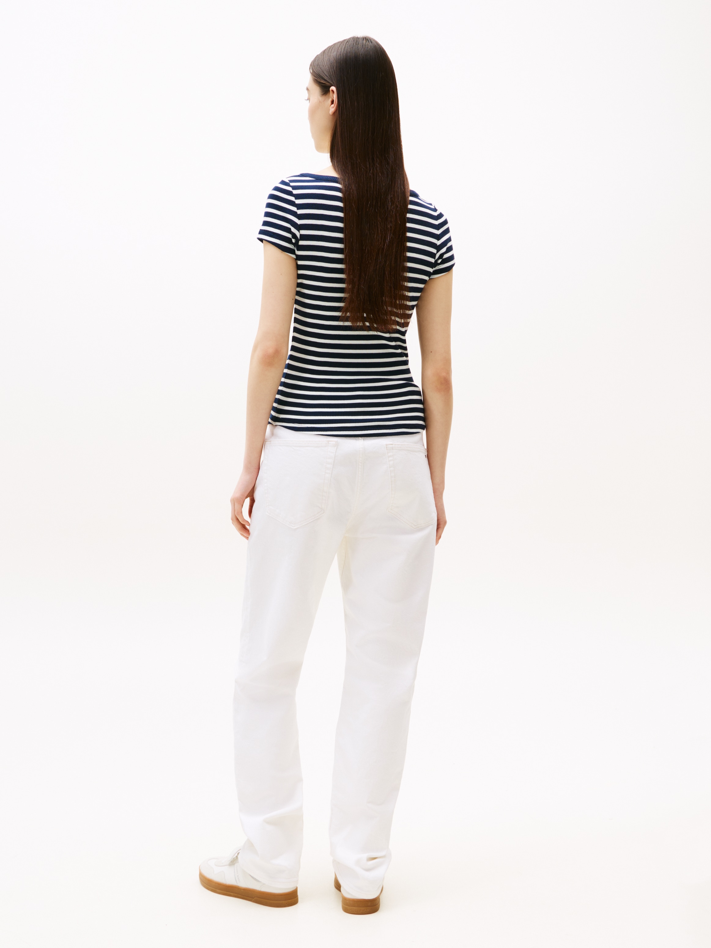 Tommy Jeans Kurzarmshirt »TJW SLIM HENLEY WAFFLE SS«