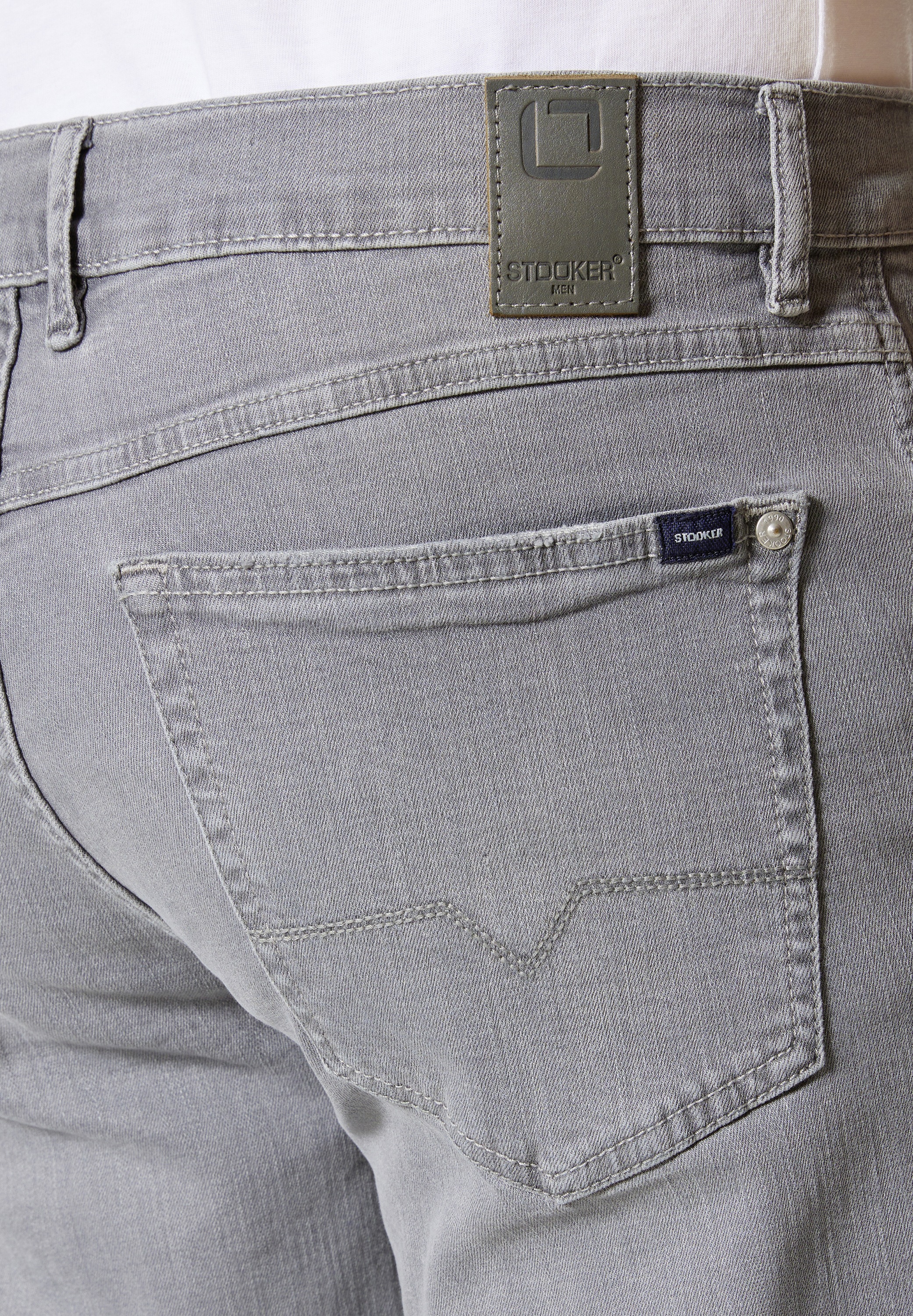 Stooker Men 5-Pocket-Hose »Frisco Denim Straight Fit Men«, Straight Fit Casual Clean Wash Twill Coloured Comfort Flex! für Herren