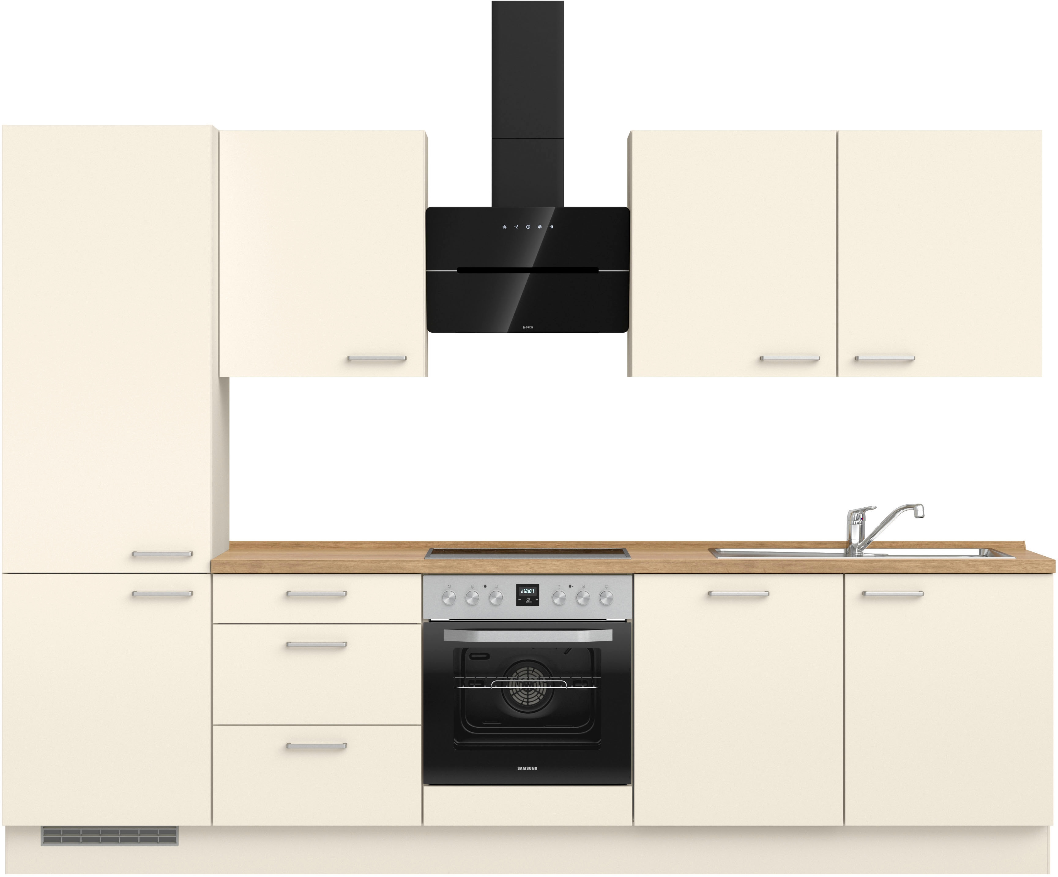 nobilia ""Touch II", NEU: individuell anpassbar mit gratis Profi-Beratung" vormontiert, Breite 300 cm, Ausrichtung wählbar, wahlw. mit E-Geräten
