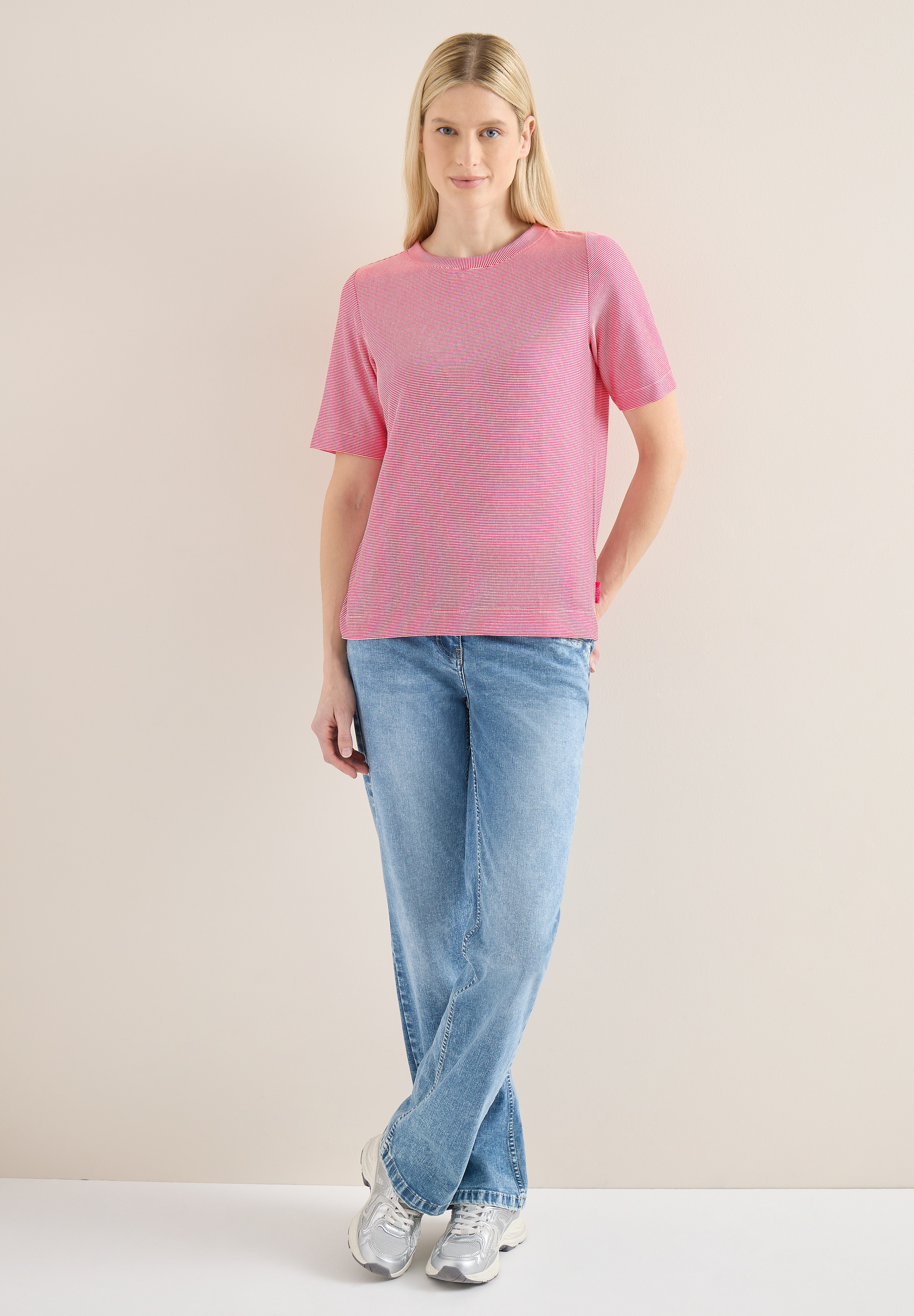 Cecil Rundhalsshirt mit U-Boot-Ausschnitt