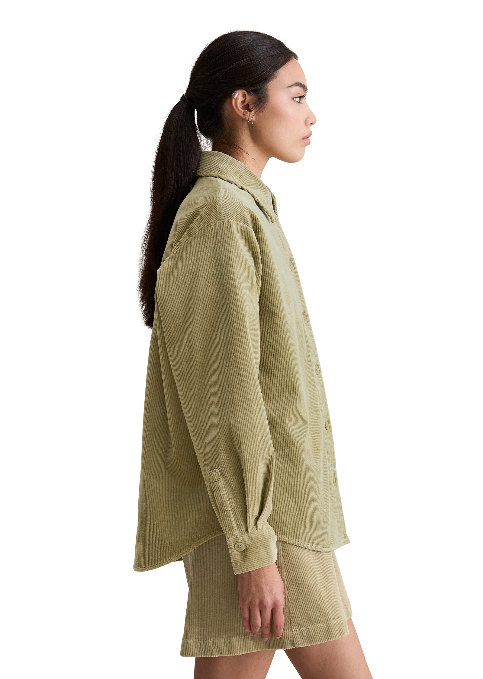 Marc OPolo DENIM Langarmbluse "aus mittelschwerem Cord-Stretch" günstig online kaufen