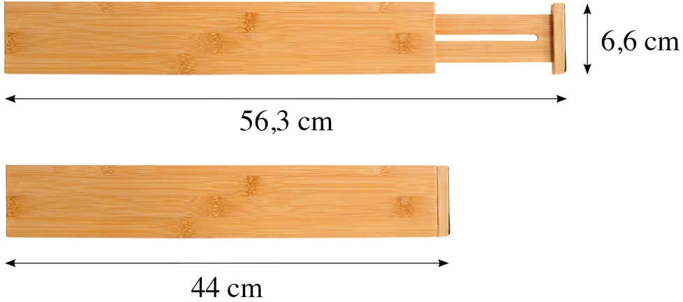 KESPER® Schubladeneinsatz, (Set, 4 St.), variabele Länge