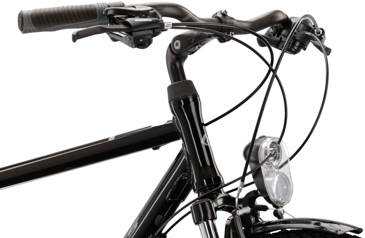 Kross Trekkingrad »KROSS Trekkingrad Trans 1.0 28" schwarz« 21 Gang Shimano TOURNEY TY300 Schaltwerk Kettenschaltung