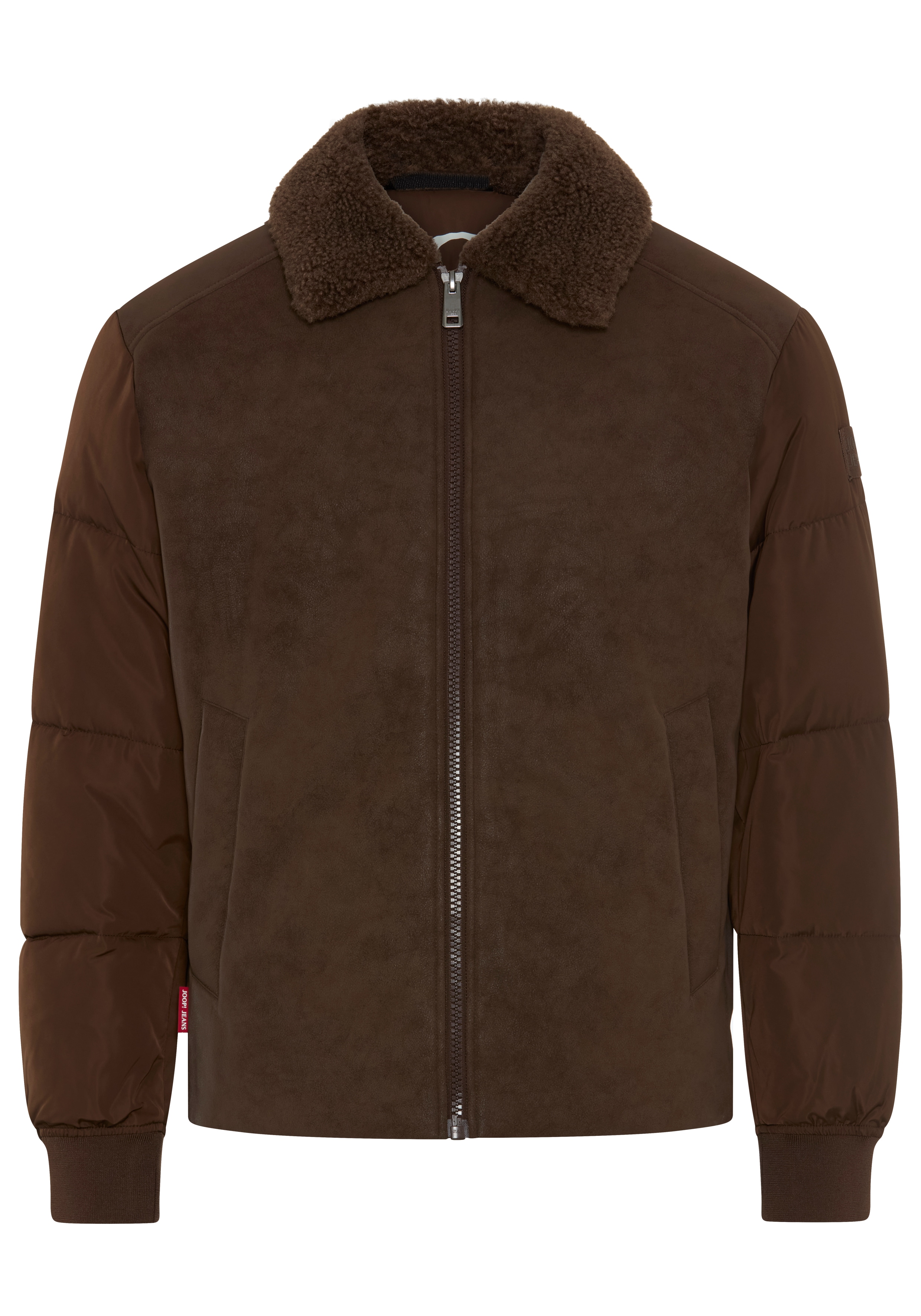 Joop Jeans Cabanjacke "Tedder" mit Umlegekragen aus Teddyfell