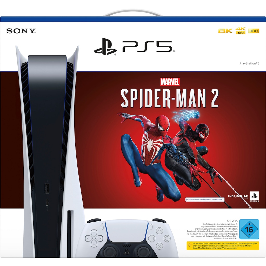 PlayStation 5 Konsolen-Set »Marvel's Spider Man 2 Bundle«