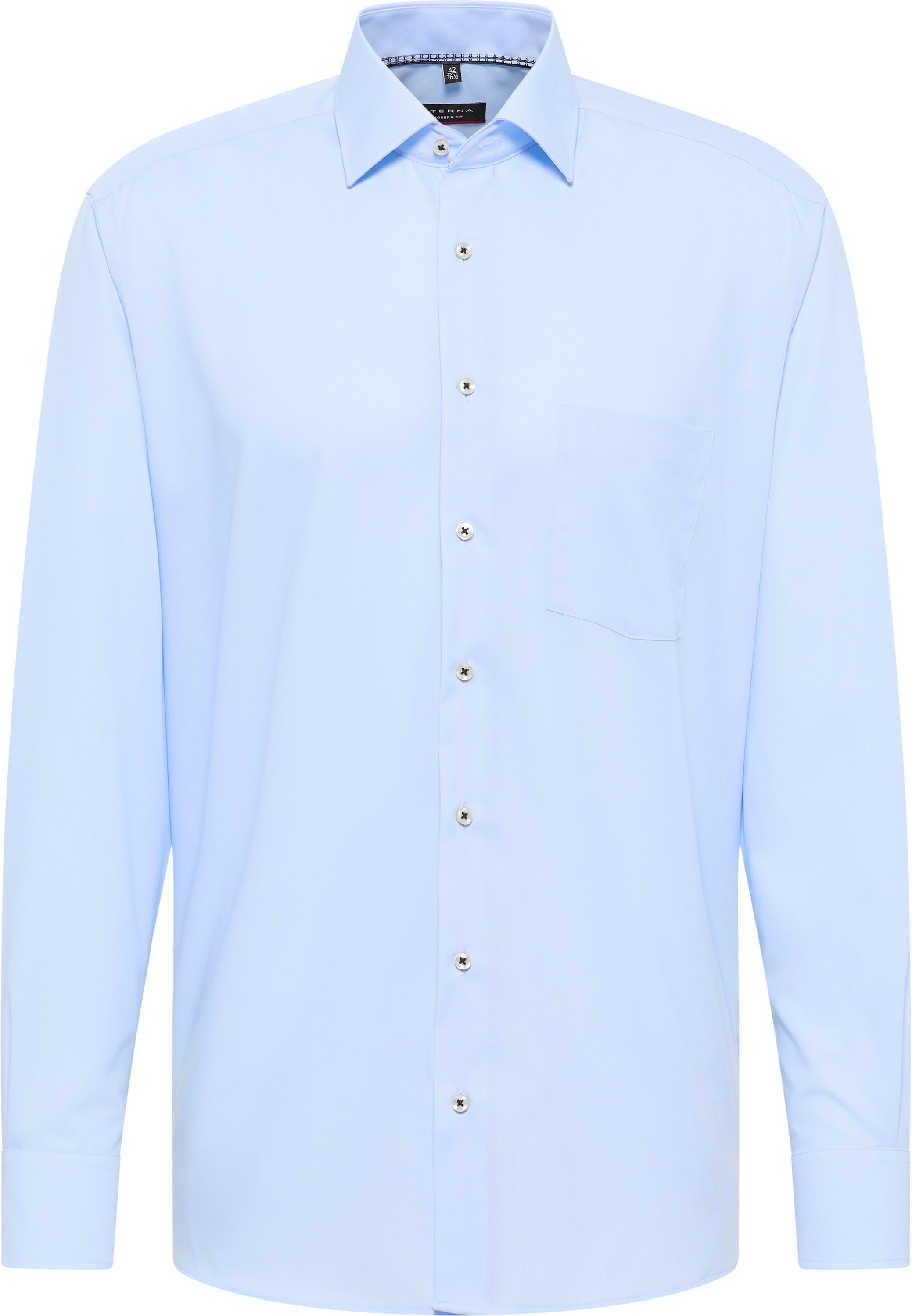 Eterna Langarmhemd, NON IRON (bügelfrei)