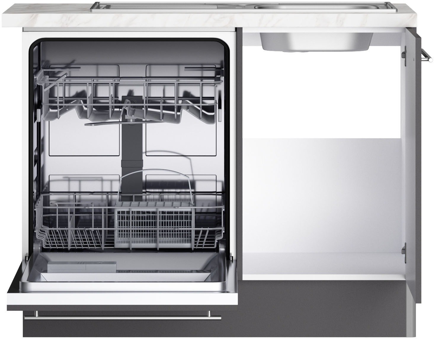 OPTIFIT Küche »Bern2«, Stellmaße 295 x 175 cm, wahlweise mit E-Geräten