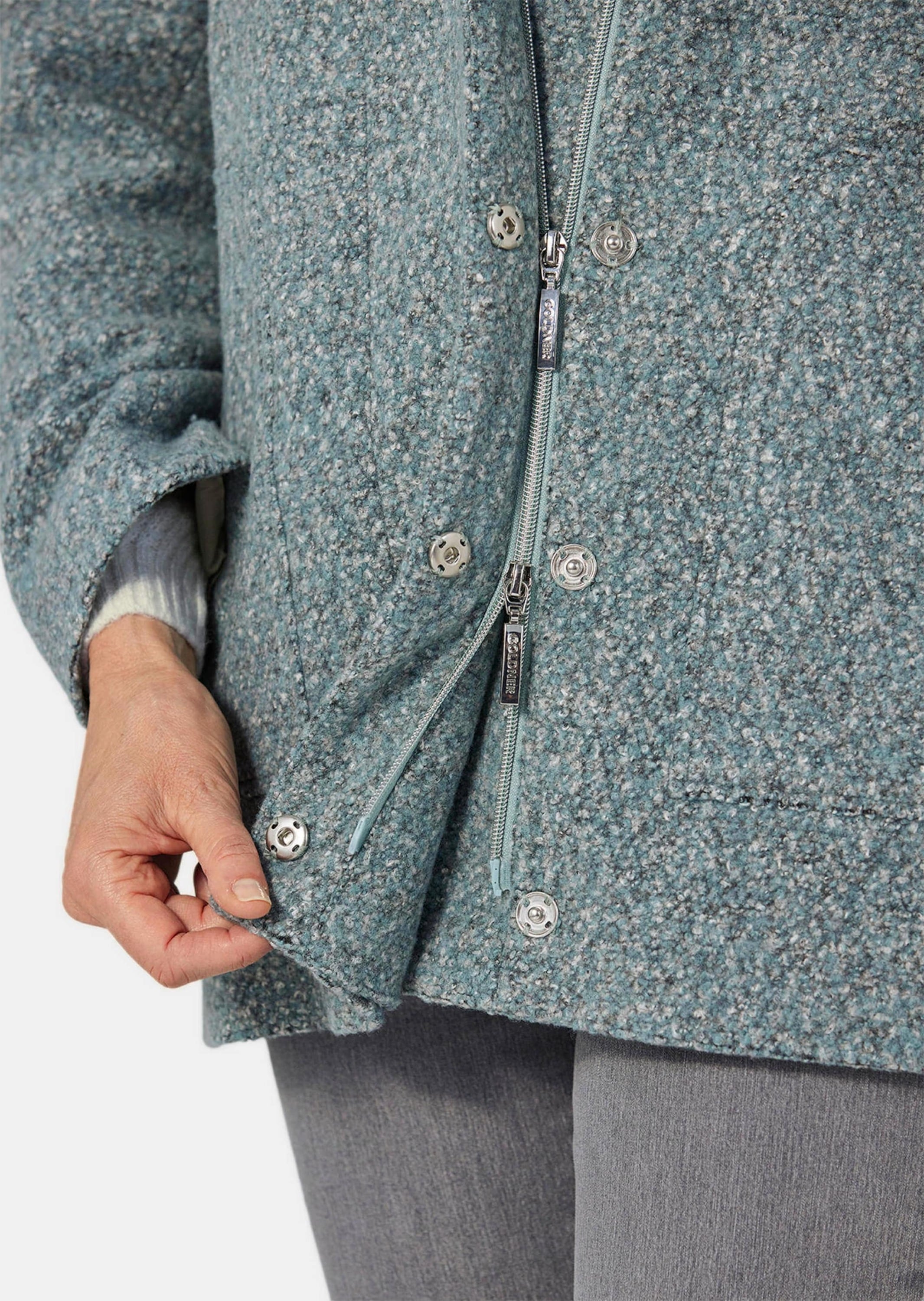 GOLDNER Winterjacke »Boucle-Jacke Unentbehrliche Boucle-Jacke mit feinen Details«