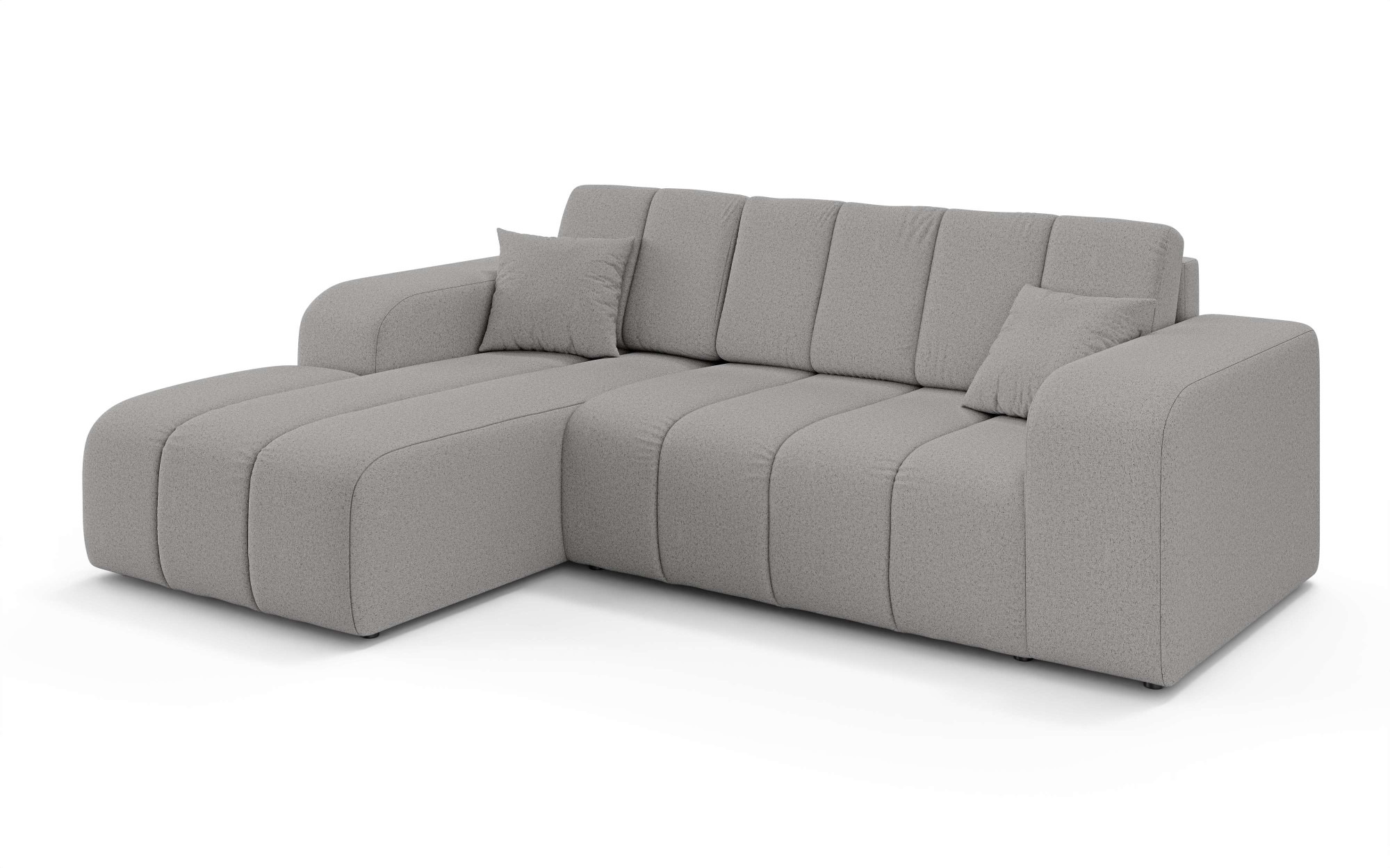 INOSIGN Ecksofa »CASSY L-Form, Schlafsofa mit Bettkasten, Maße B/T/H: 245/165/88 cm«, mit 2 Rückenkissen, Recamiere rechts oder links bestellbar