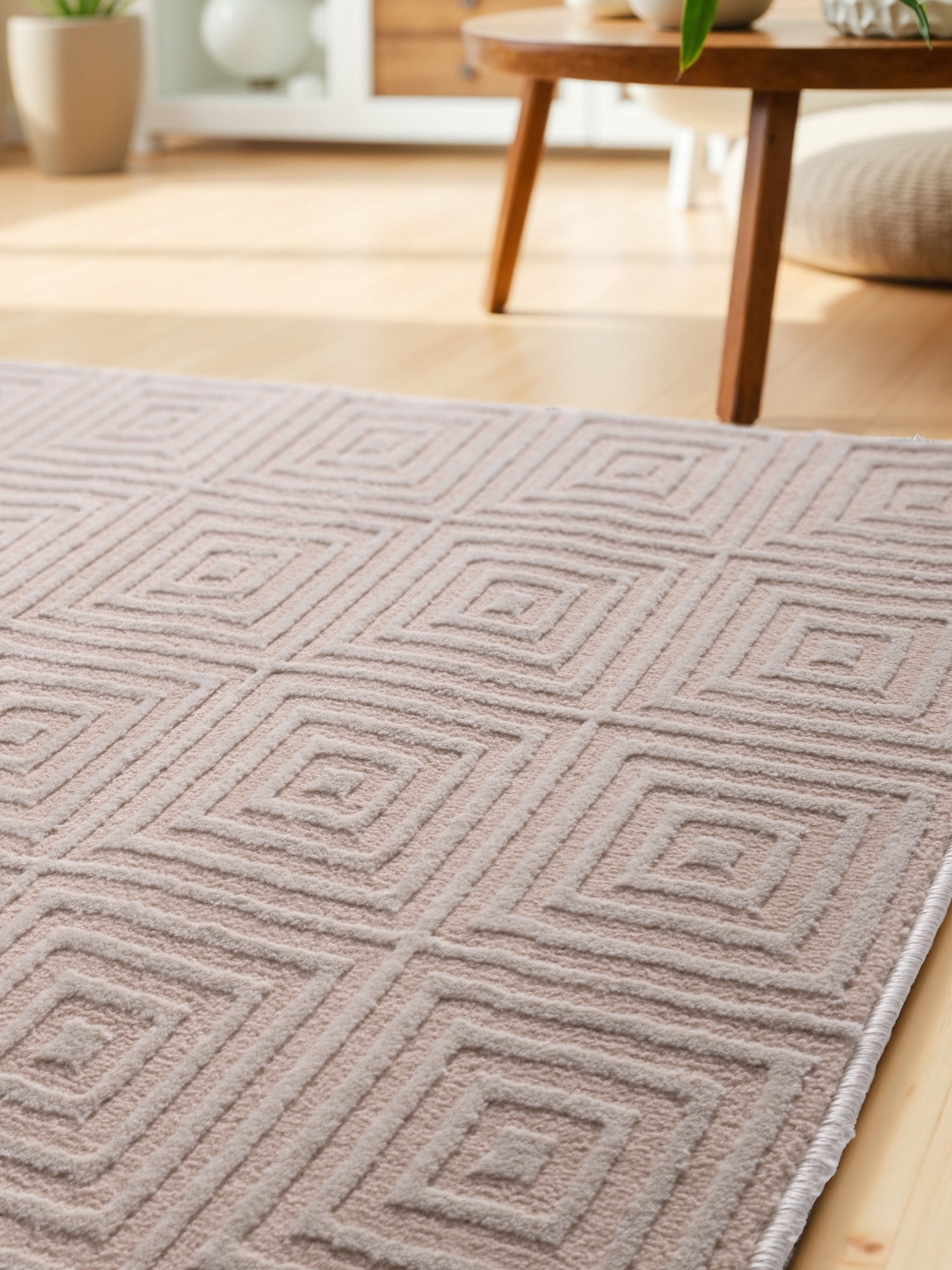 ELLE DECORATION Designteppich »Tourmaline«, rechteckig, 9 mm Höhe, Wohnzimmer, Schlafzimmer, Läufer, Hoch-Tief Effekt, Flur, Glanz