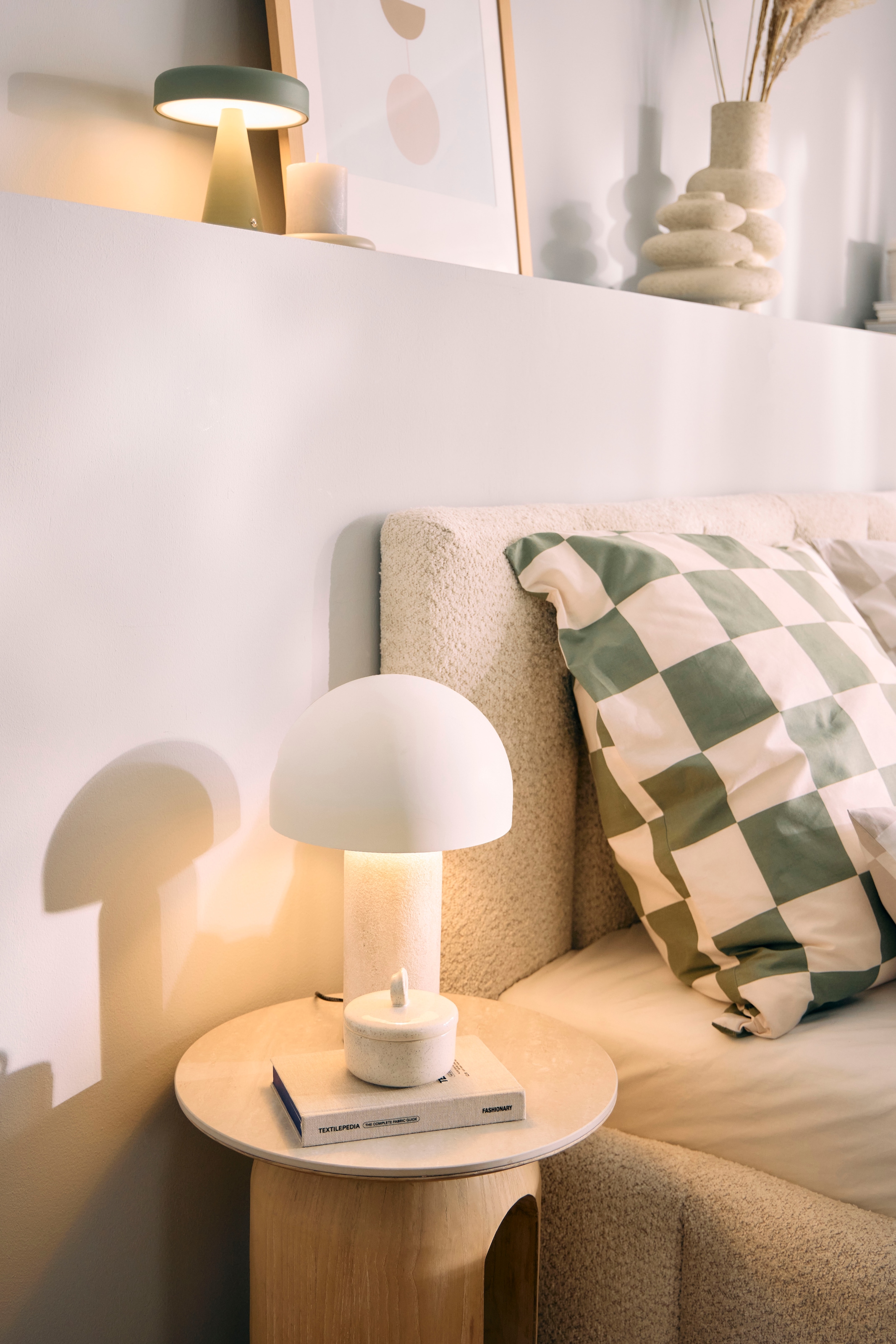 homsy by Ana Johnson Tischleuchte »LUMEVA Pilz Lampe« E14 warmweiß - kaltweiß Keramik, Pilzleuchte, Höhe 38cm