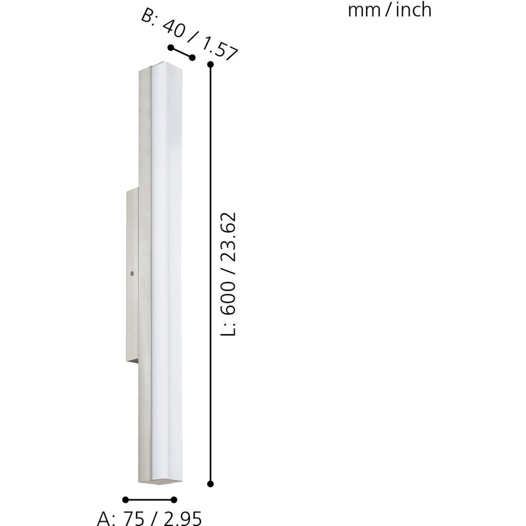 EGLO LED Wandleuchte »TORRETTA«, 1 flammig-flammig