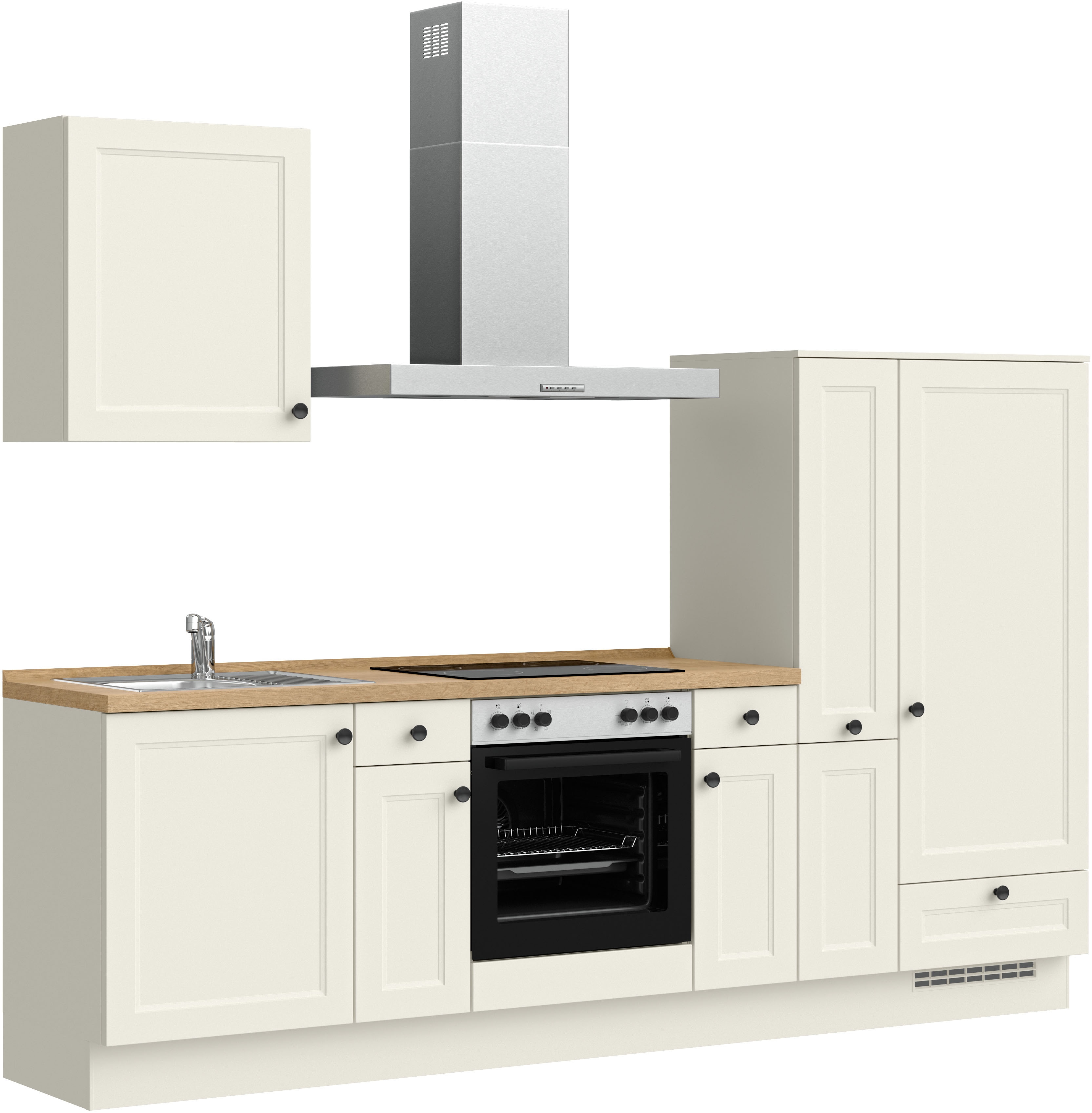 nobilia ""Cascada I", NEU: individuell anpassbar mit gratis Profi-Beratung" vormontiert, Breite 270 cm, Ausrichtung wählbar, wahlw. mit E-Geräten