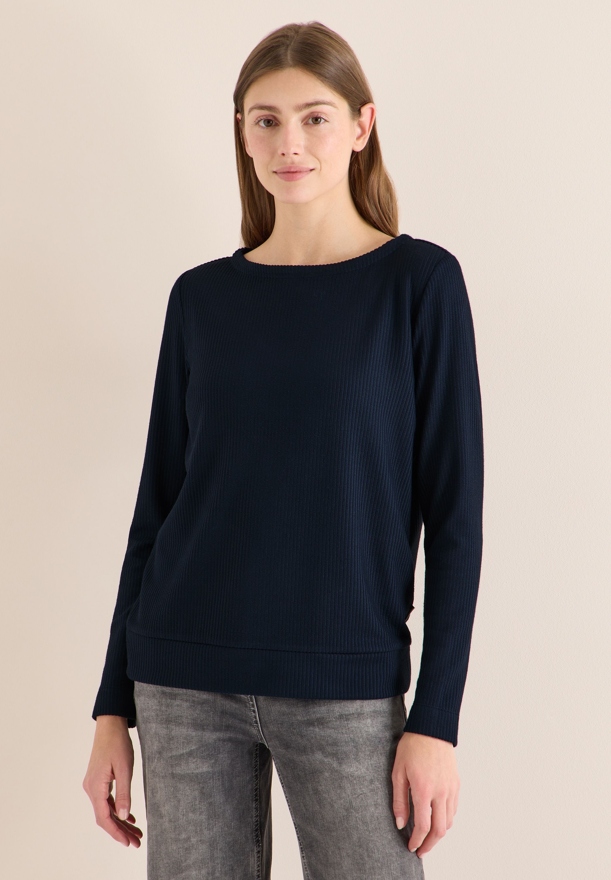 Cecil Langarmshirt mit Struktur günstig online kaufen