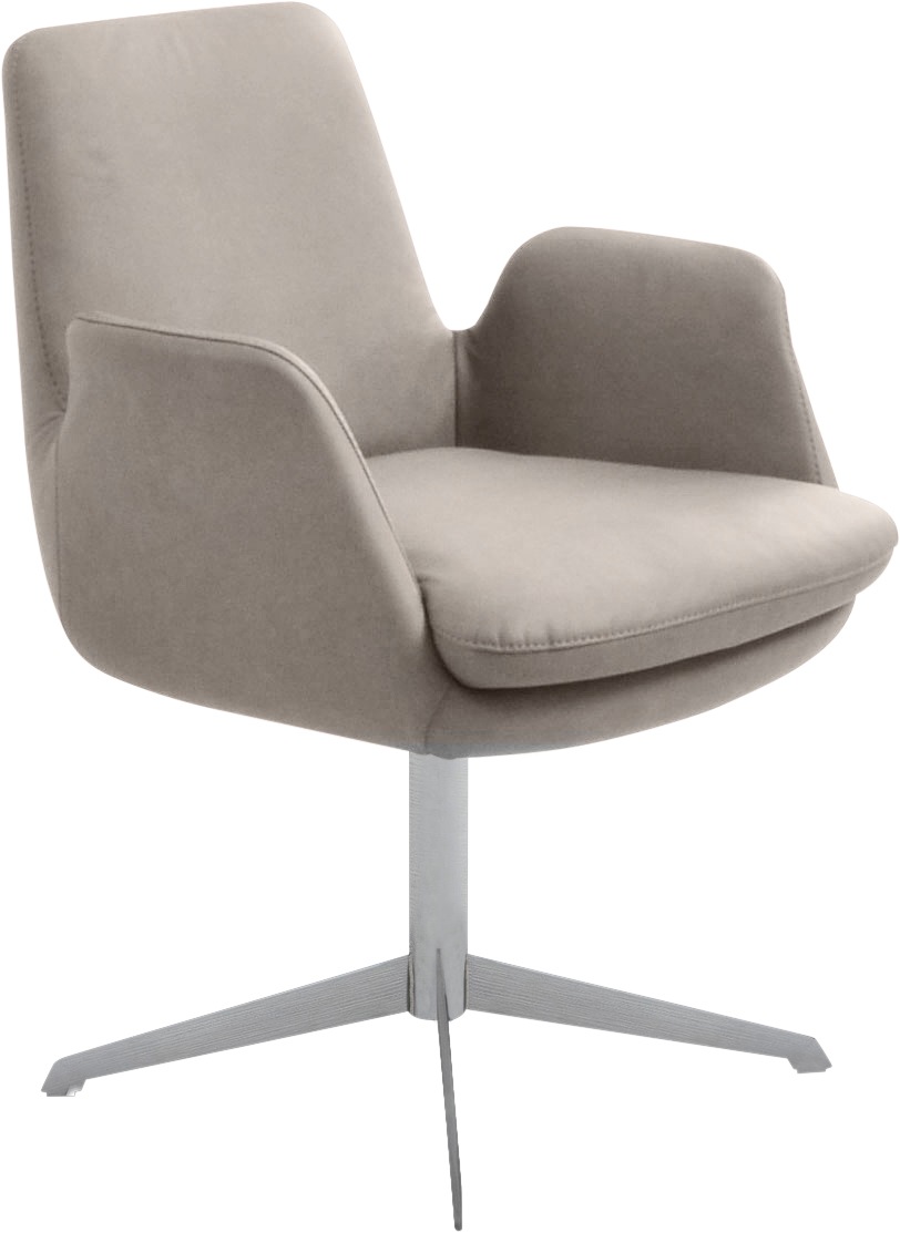 K+W Komfort & Wohnen Drehstuhl "Cube" () Rückholfunktion, Untergestell Edel günstig online kaufen