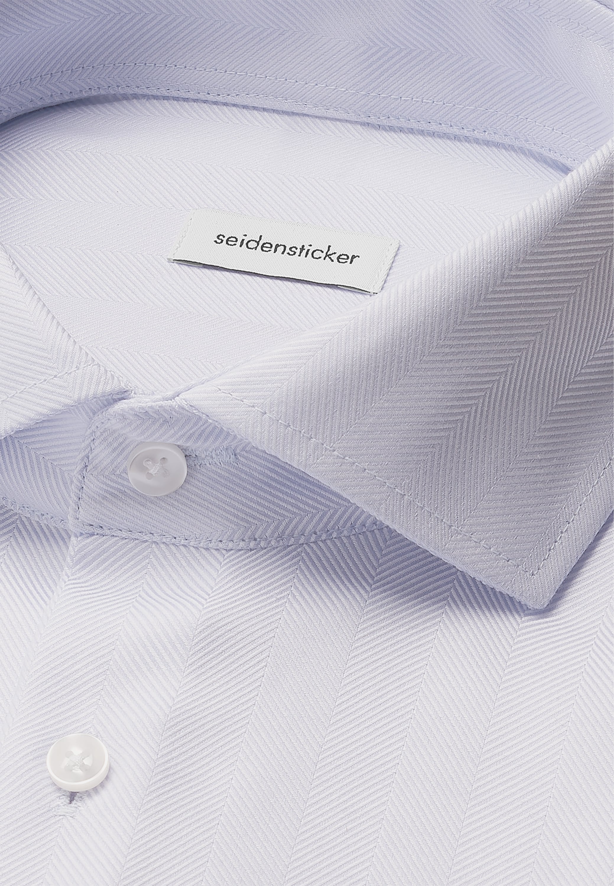 seidensticker Businesshemd »Schwarze Rose«, Regular 1/1 Kentkragen Fischgrat