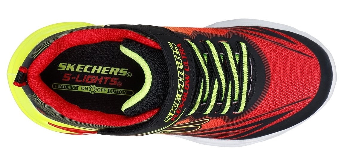 Skechers Sneaker »FLEX-GLOW ULTRA«, Klettschuh zum Schlüpfen, Größenschablone zum Download