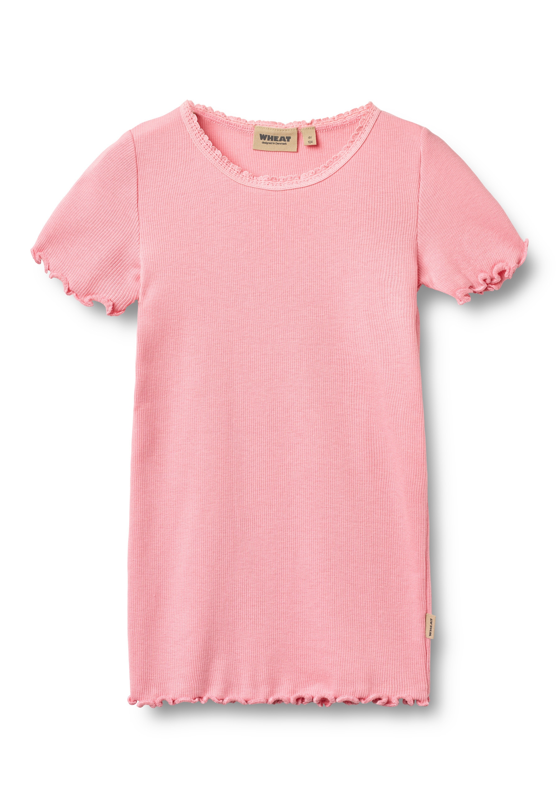 WHEAT T-Shirt "WHEAT Rippen T-Shirt S/S Katie" 1