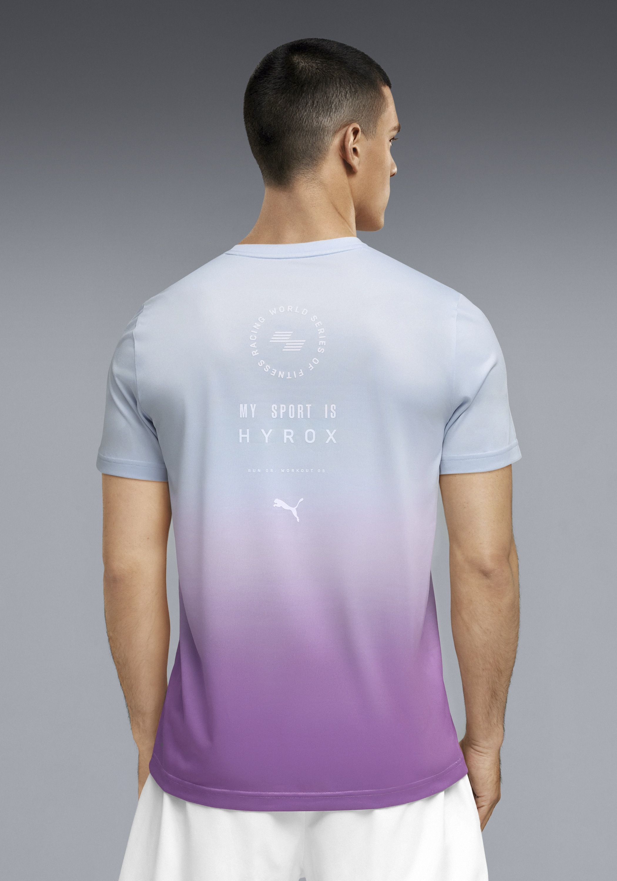 PUMA Trainingsshirt "M X HYROX POLY GRAPHIC TEE" reguläre Passform, Kurzarm günstig online kaufen