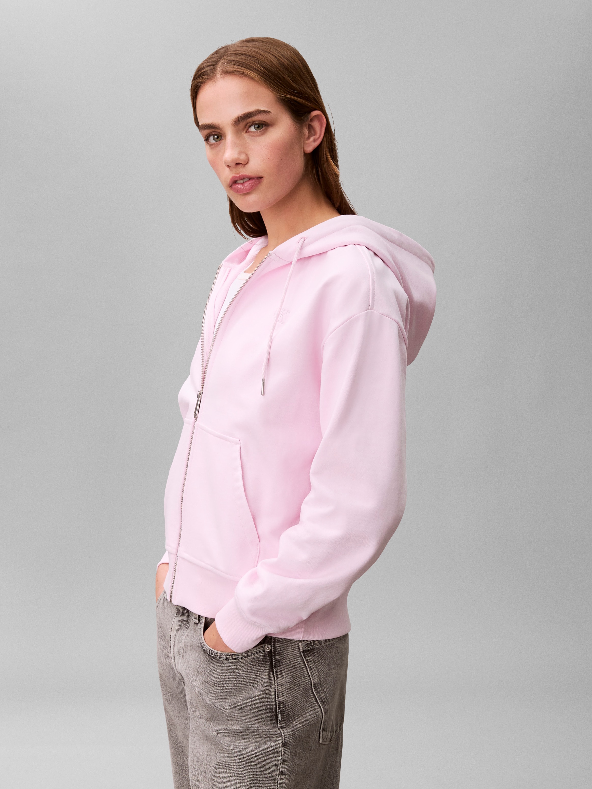 Calvin Klein Jeans Kapuzensweatshirt »ARCHIVE LOGO FRENCH TERRY FZ HOO«, Mit Rundhalsausschnitt, regular fit
