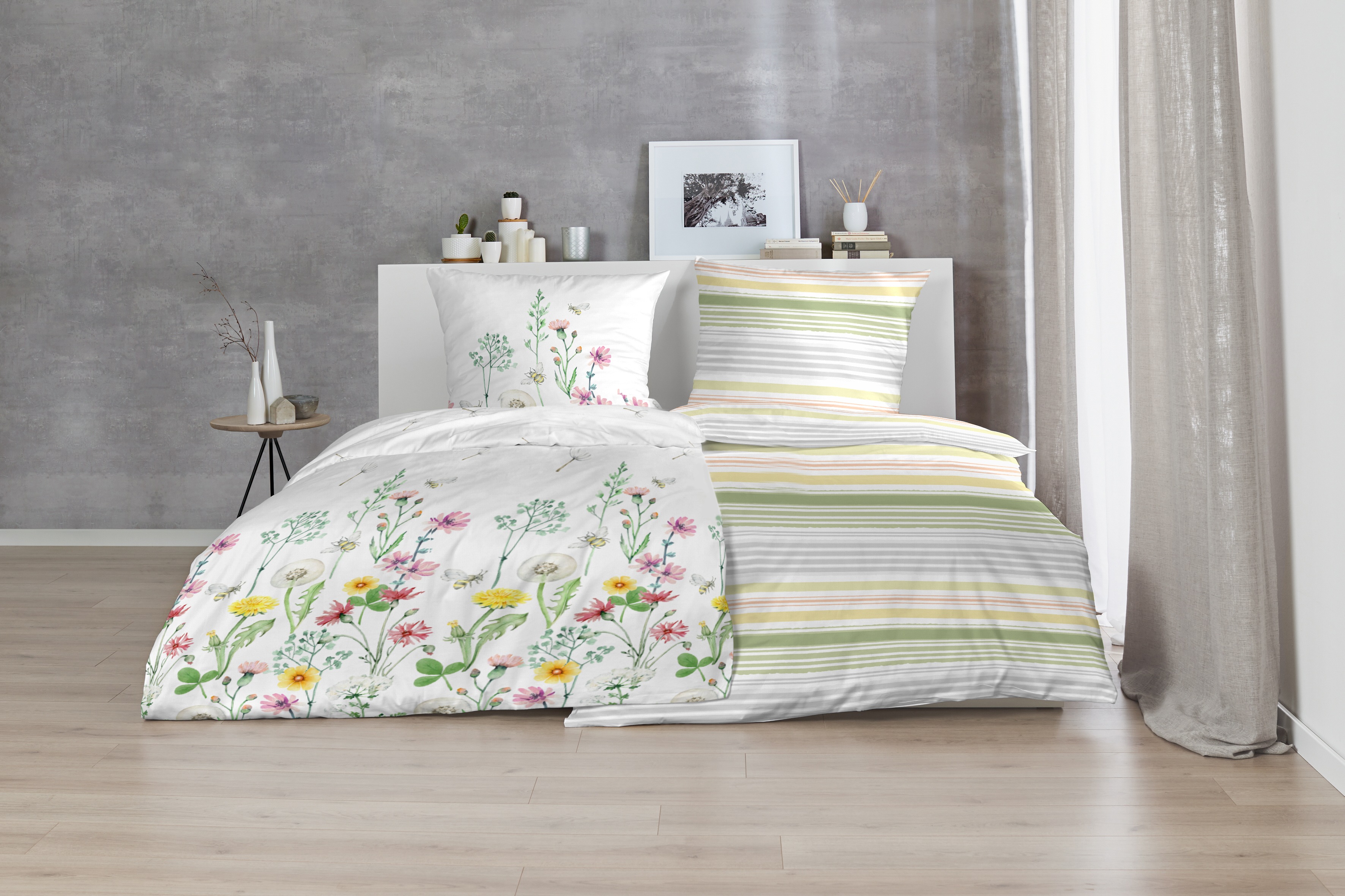 Thumbnail - Primera Bettwäsche "Renforce-Bettwäsche Fresh stripe" 2 Stk. tlg. mit Streifen