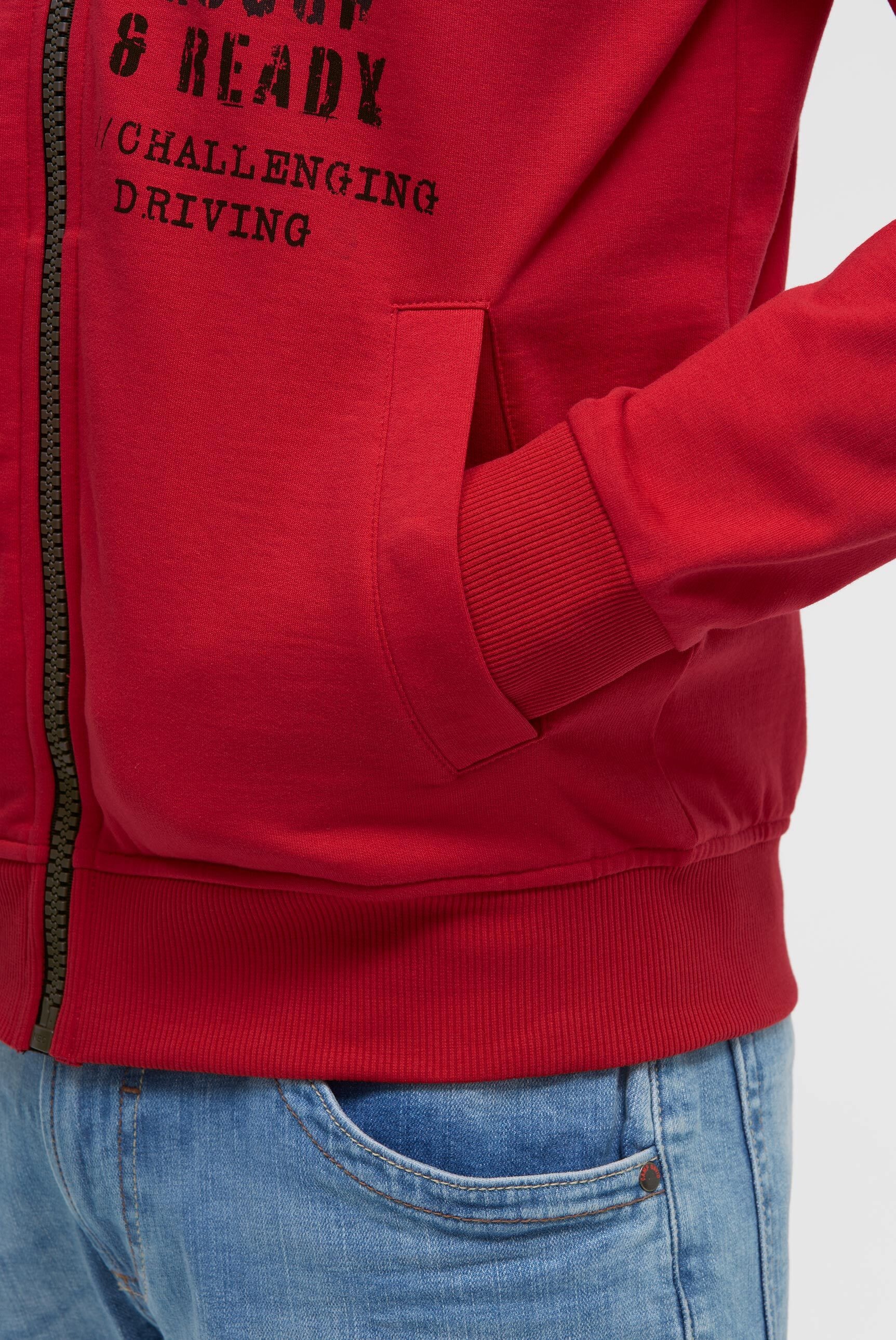 CAMP DAVID Sweatjacke mit Reißverschlusstaschen