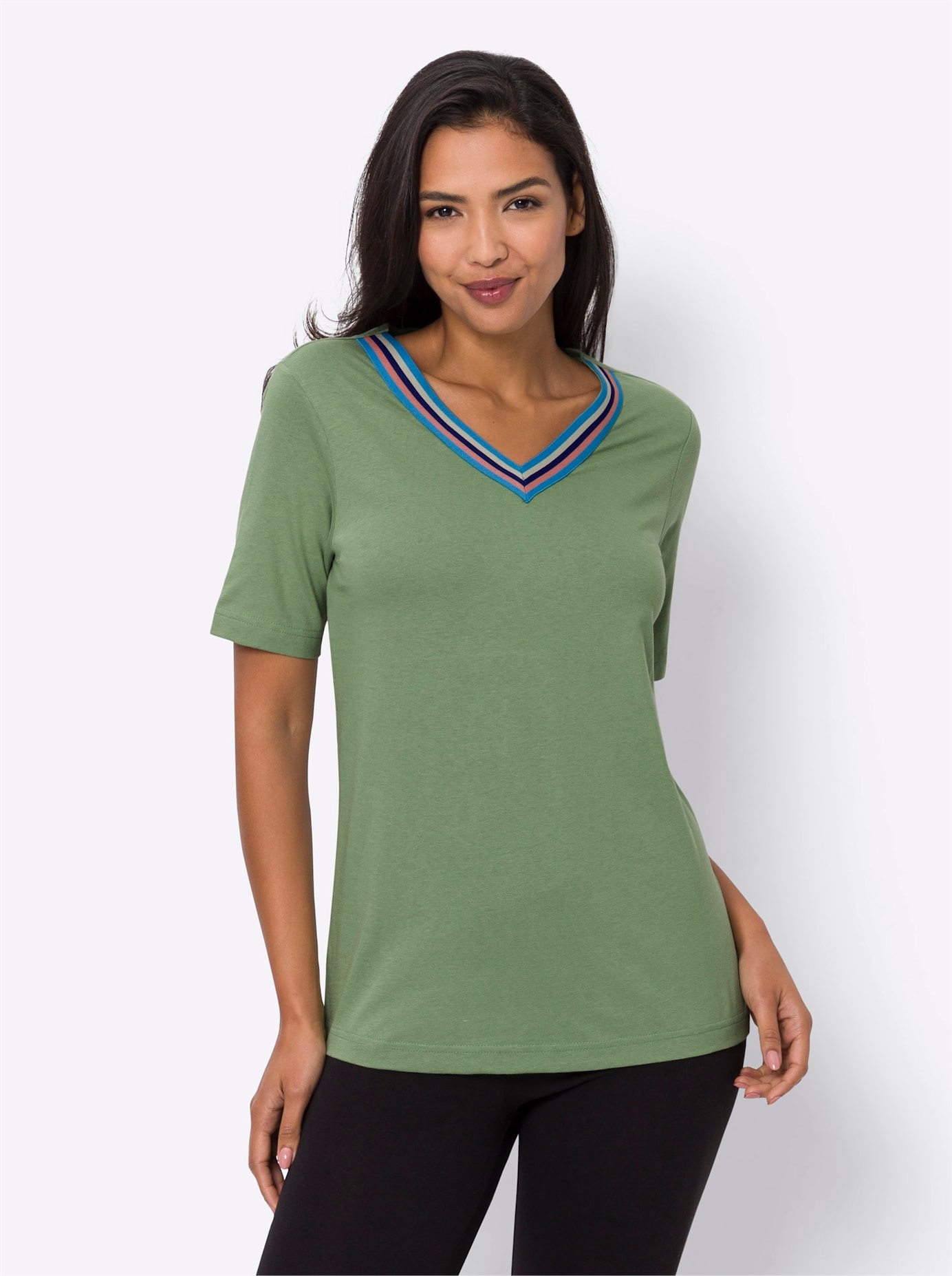 Kurzarmshirt "Freizeitshirt" 1 Stk. tlg. günstig online kaufen