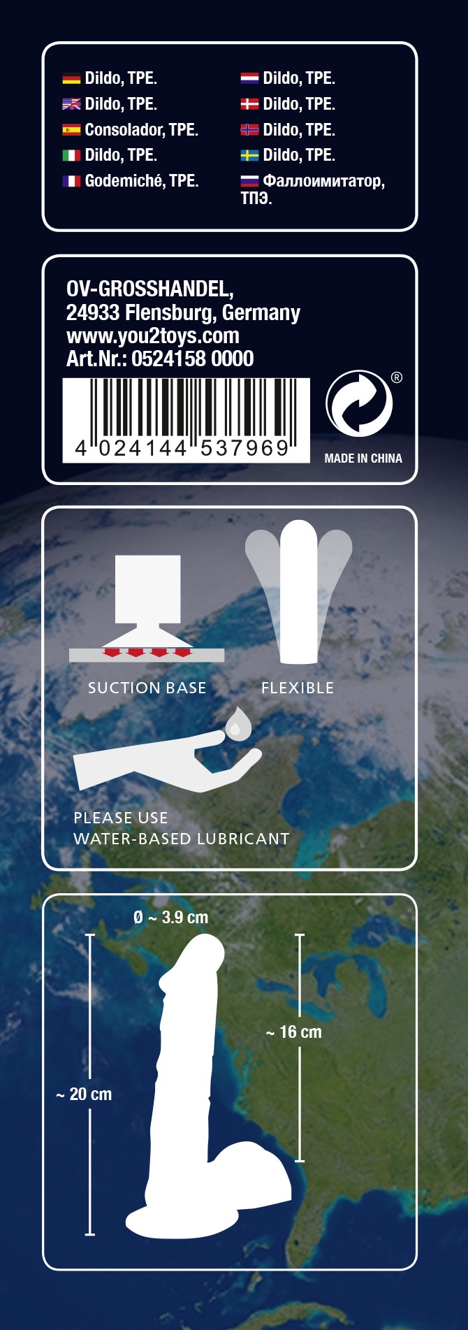 European Lover Dildo »Dildo World of Dongs«