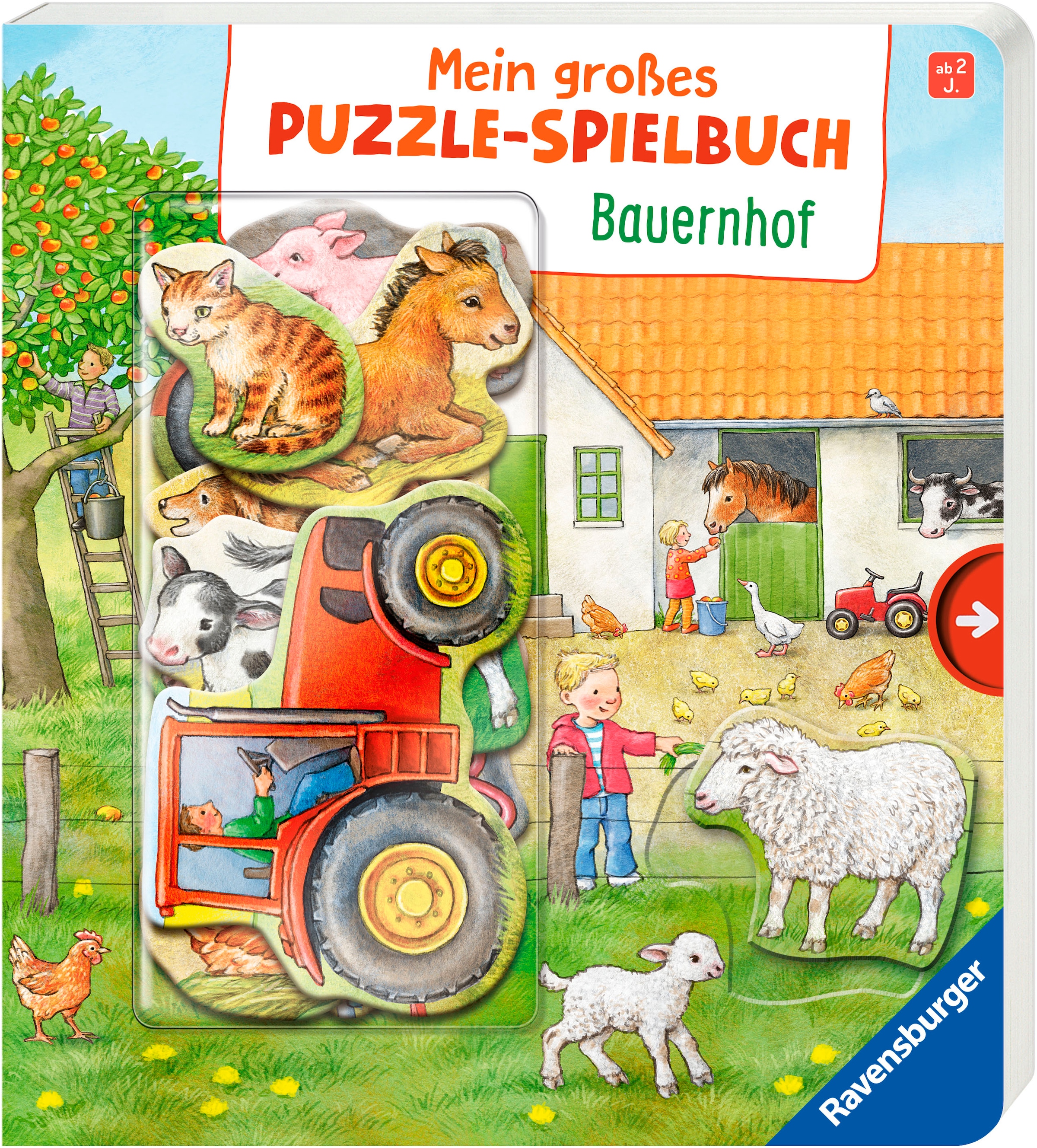 Ravensburger Buch "Pappbilderbuch, Mein großes Puzzle-Spielbuch: Bauernhof", FSC - schützt Wald - weltweit