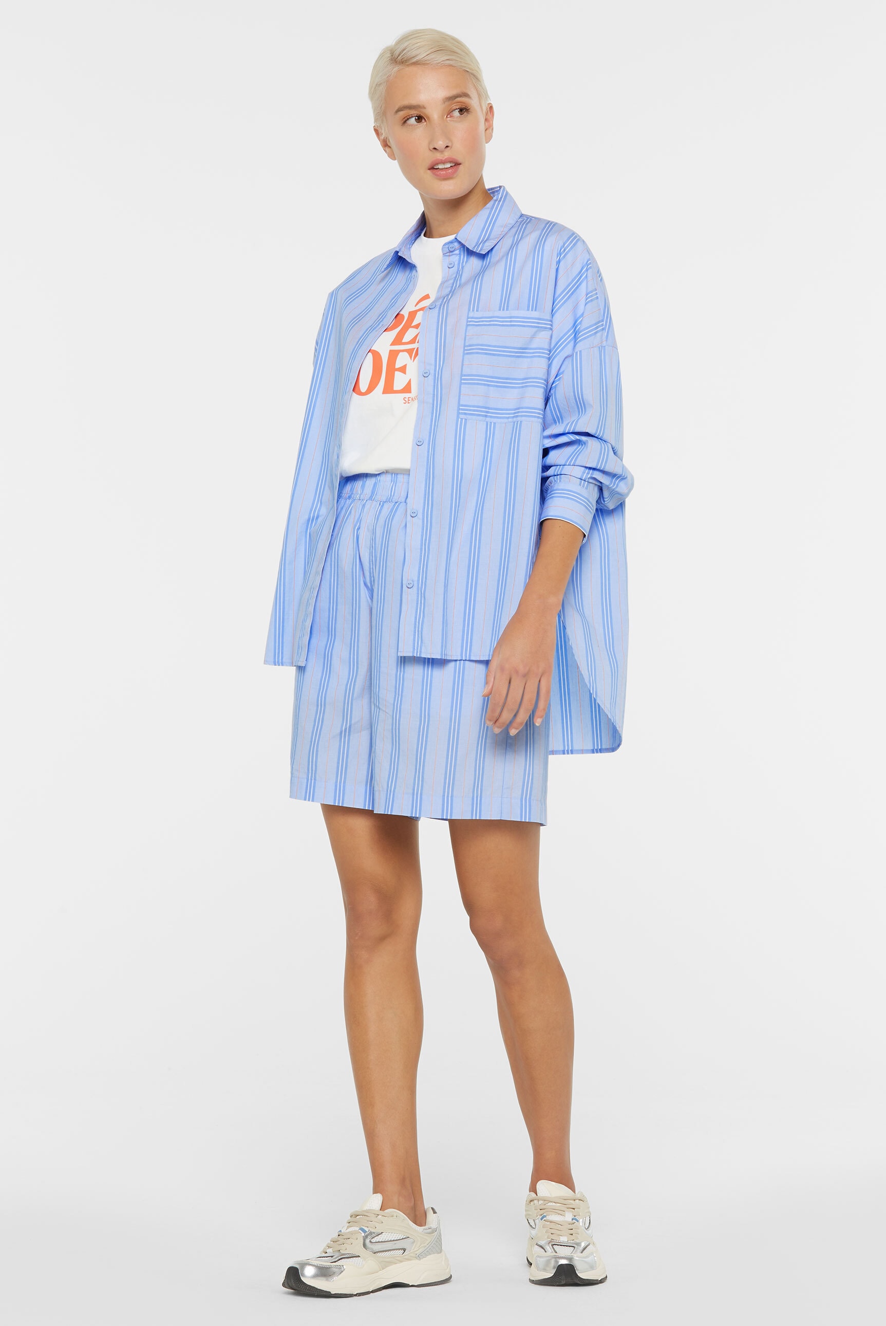 SENSES.THE LABEL Langarmbluse, aus Baumwolle
