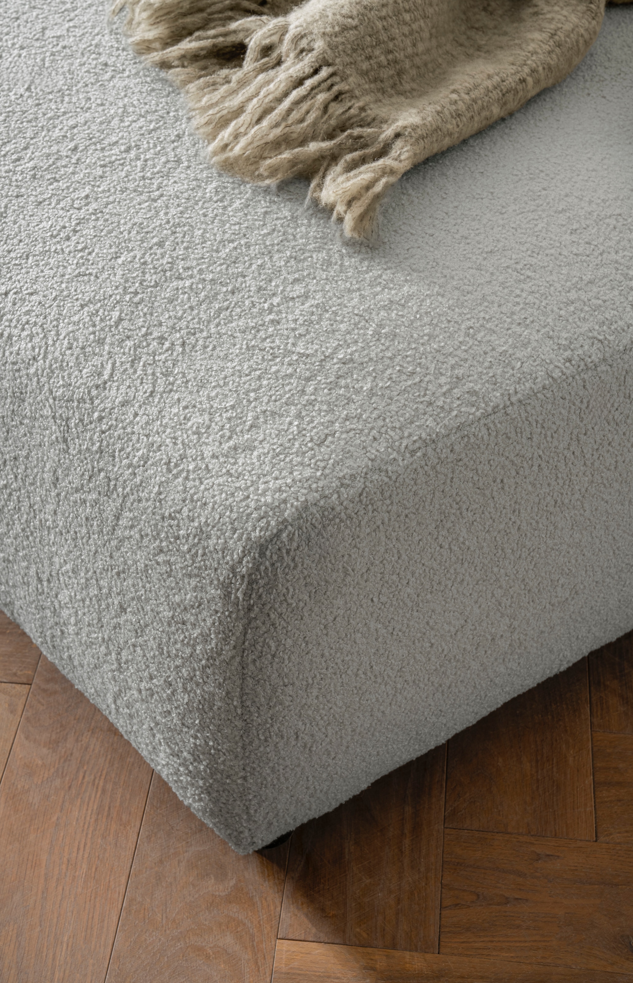 Home affaire Hocker »BAKELS, Polsterhocker in Cord oder Boucle-Stoff« zur Serie BAKELS, Hocker stellbar zum Schlafsofa (Krokodilverbinder)