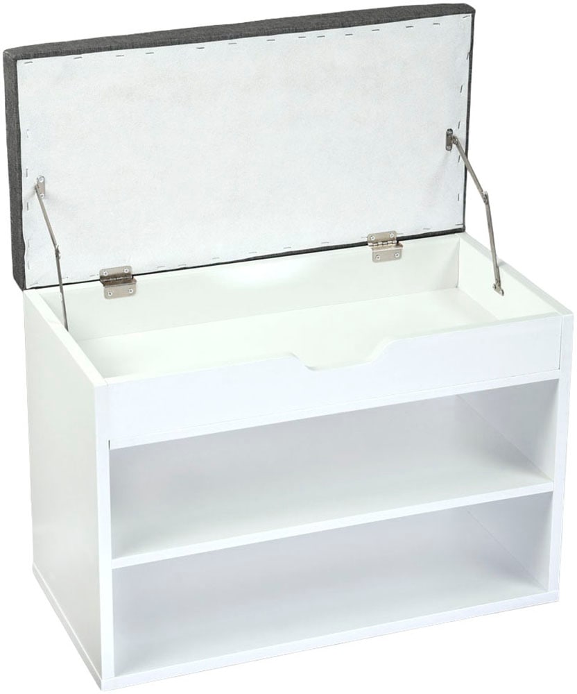 KESPER® Schuhschrank »KESPER Schuhschrank mit Sitzkissen, FSC« mit Klappe / zusätzliches Stauraumfach